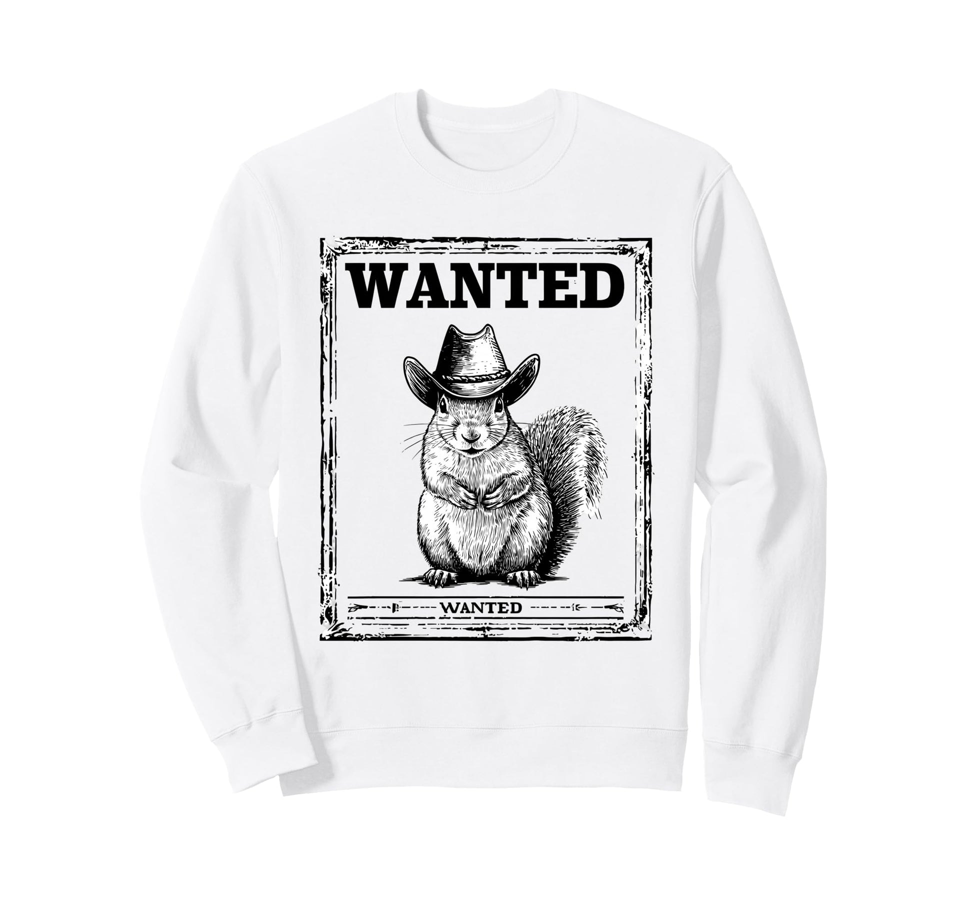 Country Cowboy Squirrel Rodeo Sweatshirt - Custom Art Print for Adults - T-Shirt, Sweatshirt, Hoodie