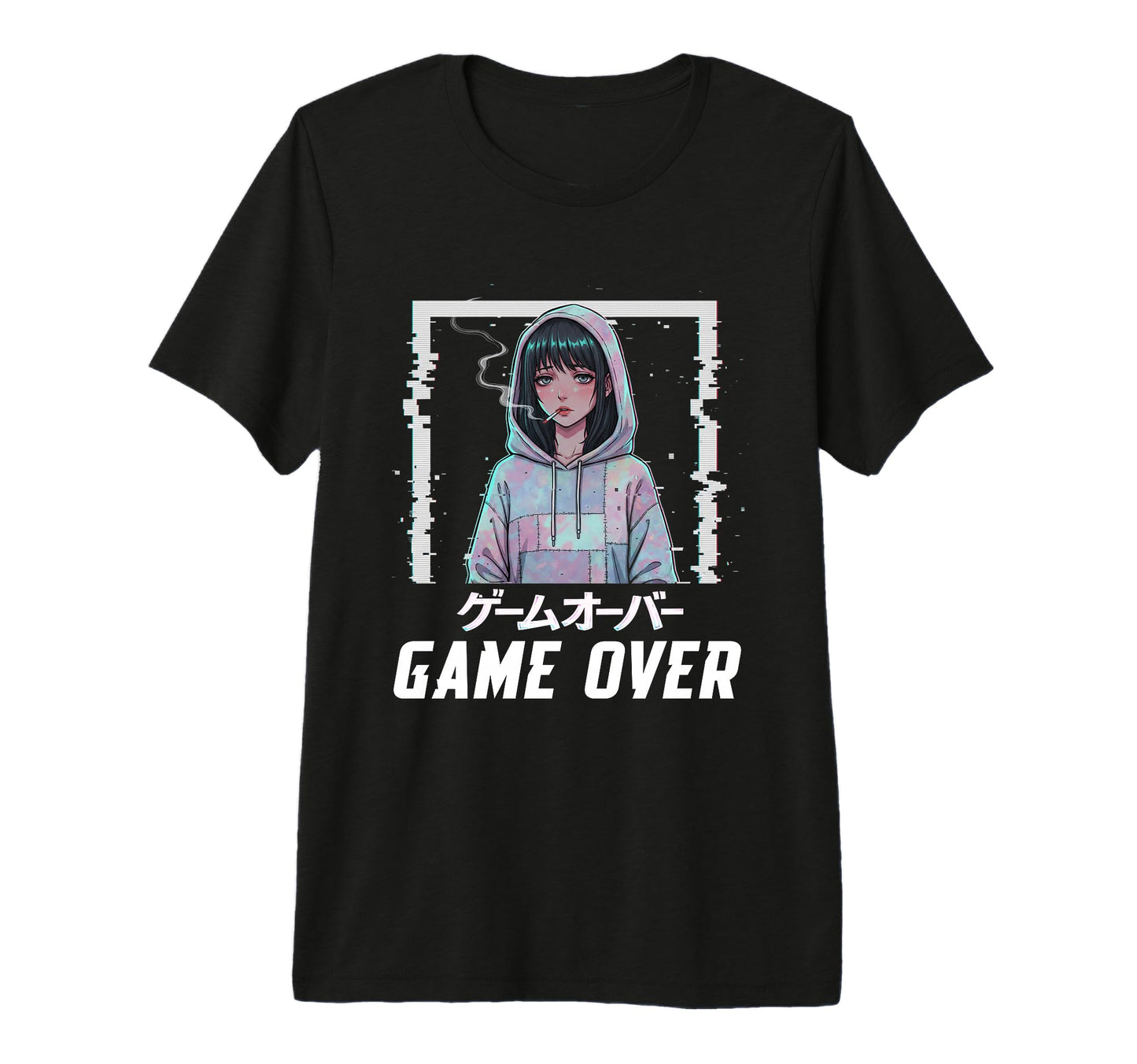 Sad Anime Indie Old Aesthetic Lofi T-Shirt - Fun Novelty Design for Adults - T-Shirt, Sweatshirt, Hoodie