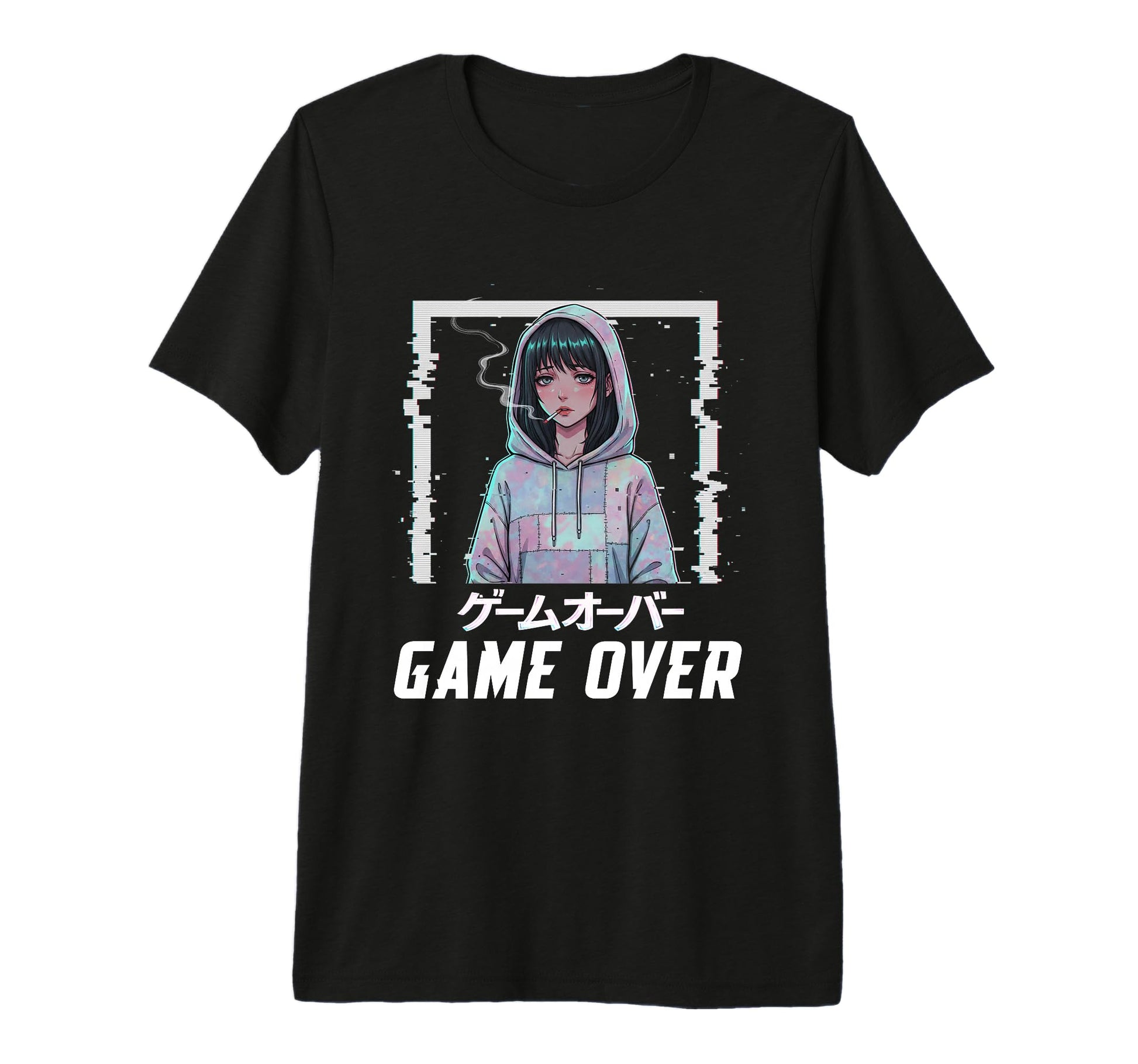 Sad Anime Indie Old Aesthetic Lofi T-Shirt - Fun Novelty Design for Adults - T-Shirt, Sweatshirt, Hoodie