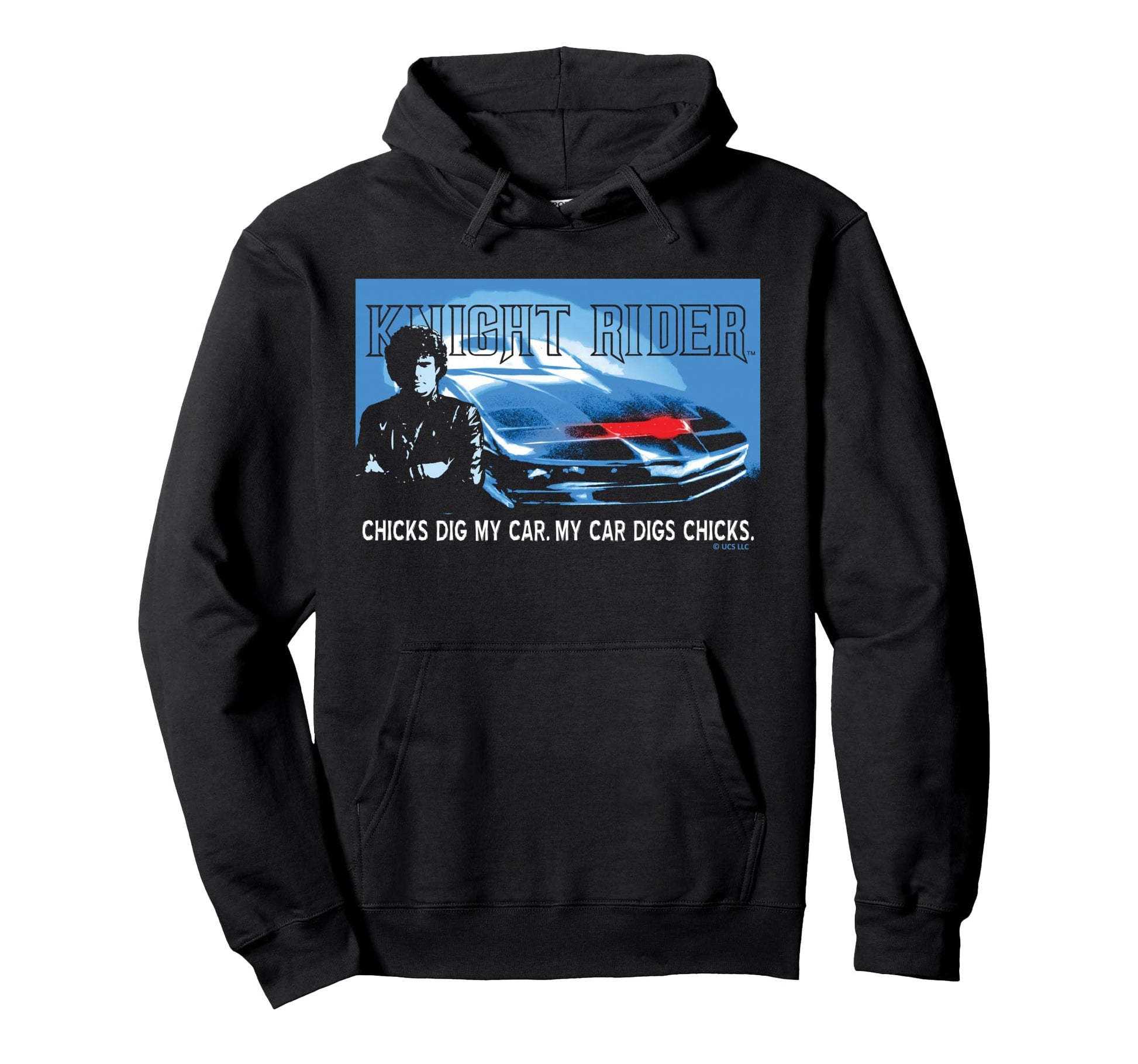 Knight Rider Chicks Dig My Car Hoodie - Unique Graphic Unisex - T-Shirt, Sweatshirt, Hoodie