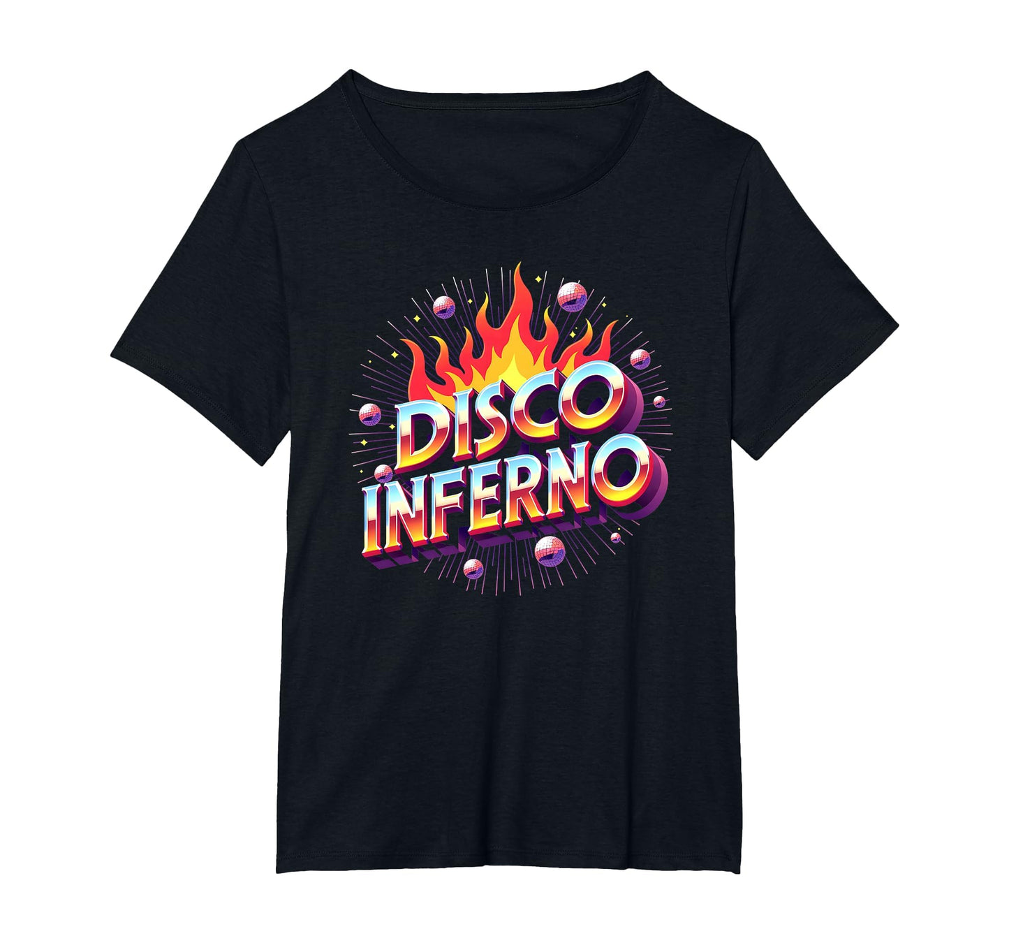 Disco Inferno Dance Party Fever Art T-Shirt - Fun Novelty Design Men Women - T-Shirt, Sweatshirt, Hoodie