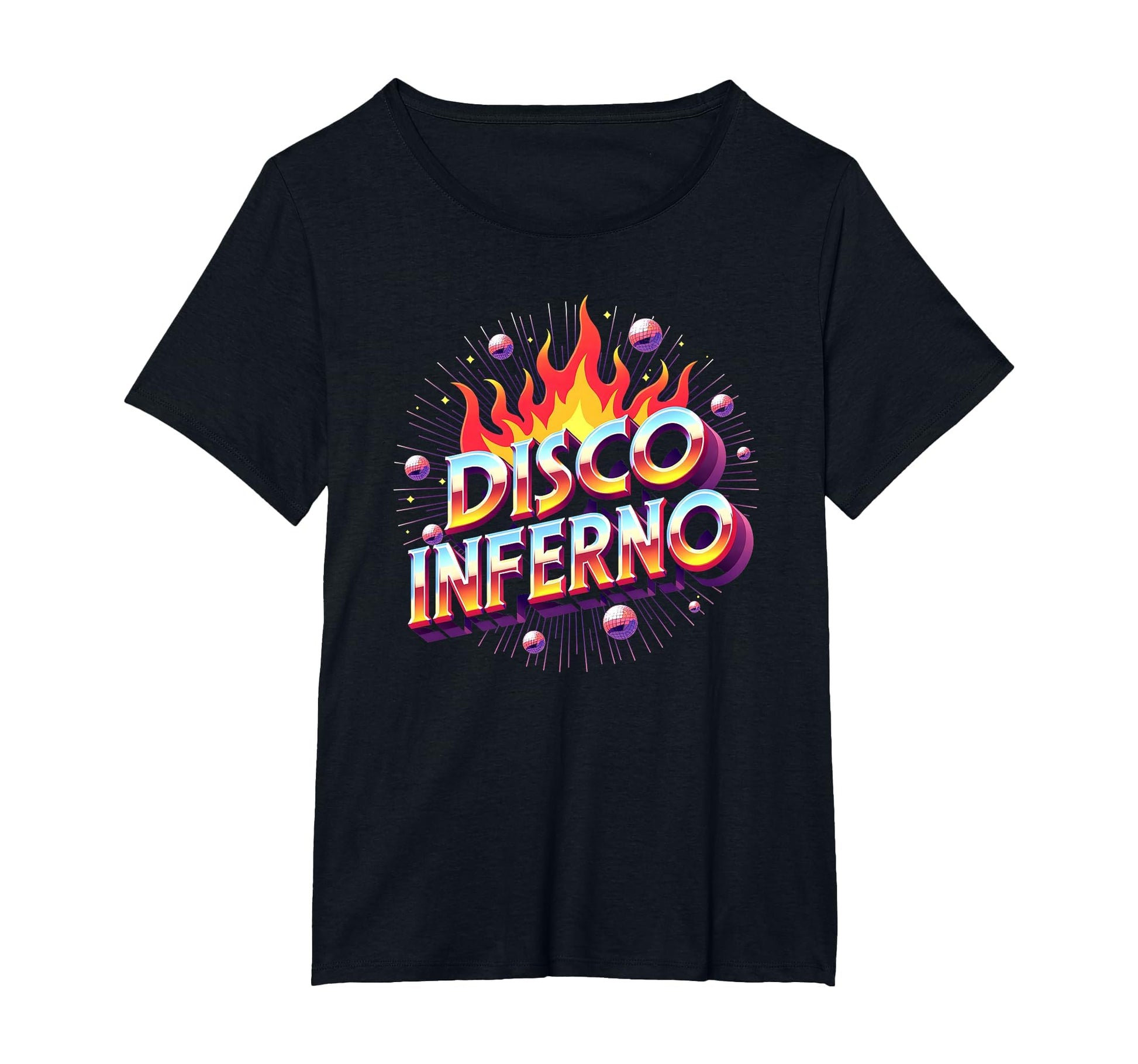 Disco Inferno Dance Party Fever Art T-Shirt - Fun Novelty Design Men Women - T-Shirt, Sweatshirt, Hoodie