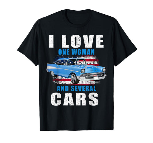 1957 57 Bel Air I Love One And Several T-Shirt - Graphic Print for Adults - T-Shirt, Sweatshirt, Hoodie