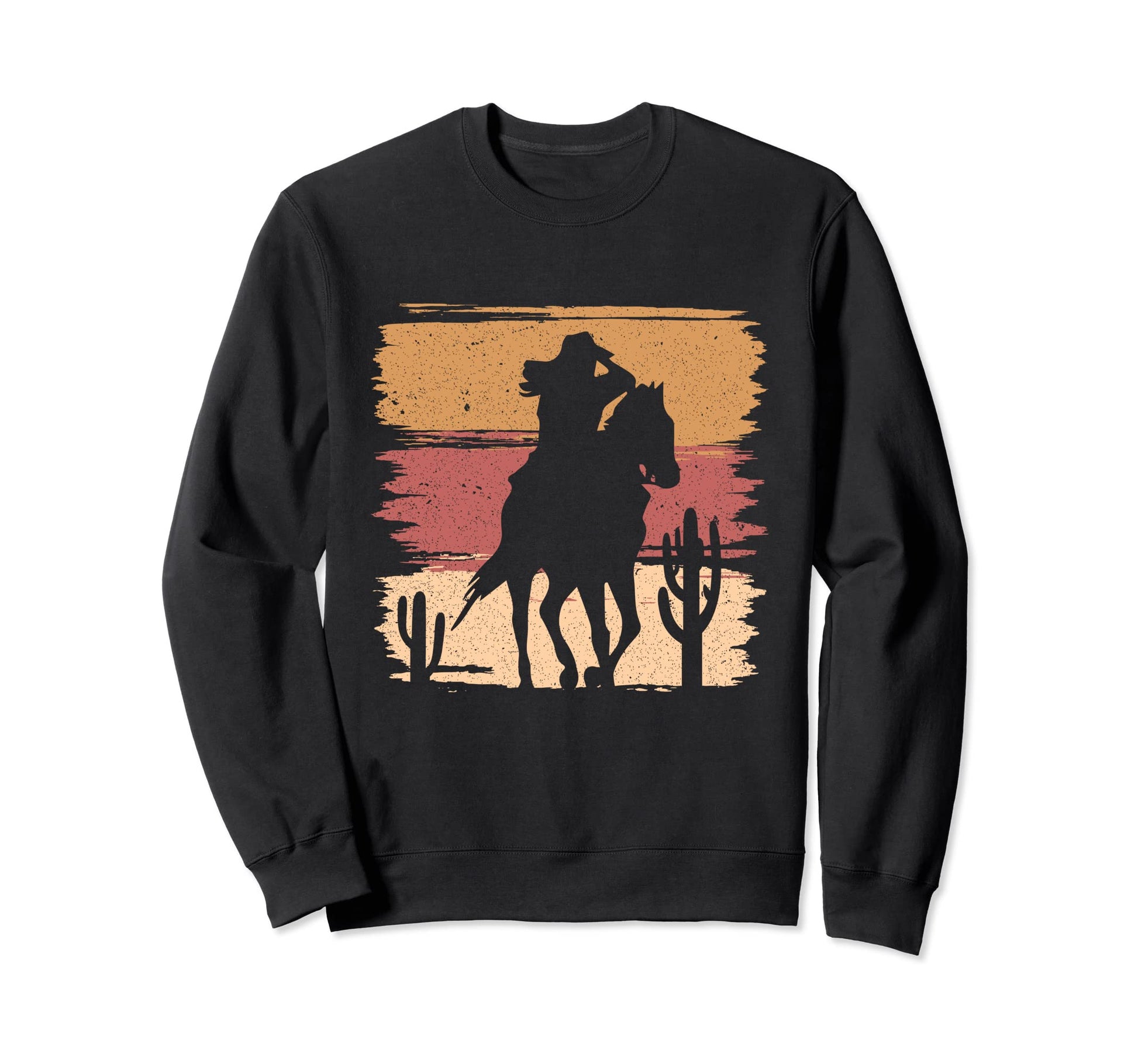 Rodeo Cowboy Cowgirl Horse Ride Sweatshirt - Graphic Print for Adults - T-Shirt, Sweatshirt, Hoodie