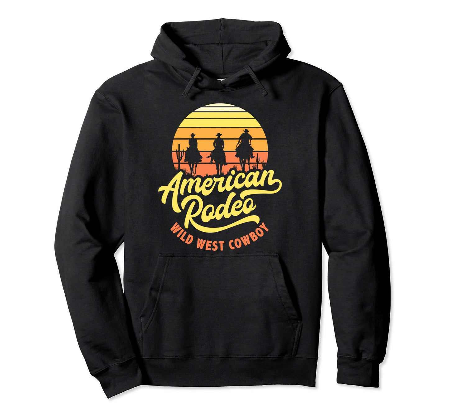 American Rodeo Wild West Cowboy Party Hoodie - Novelty Apparel Unisex - T-Shirt, Sweatshirt, Hoodie