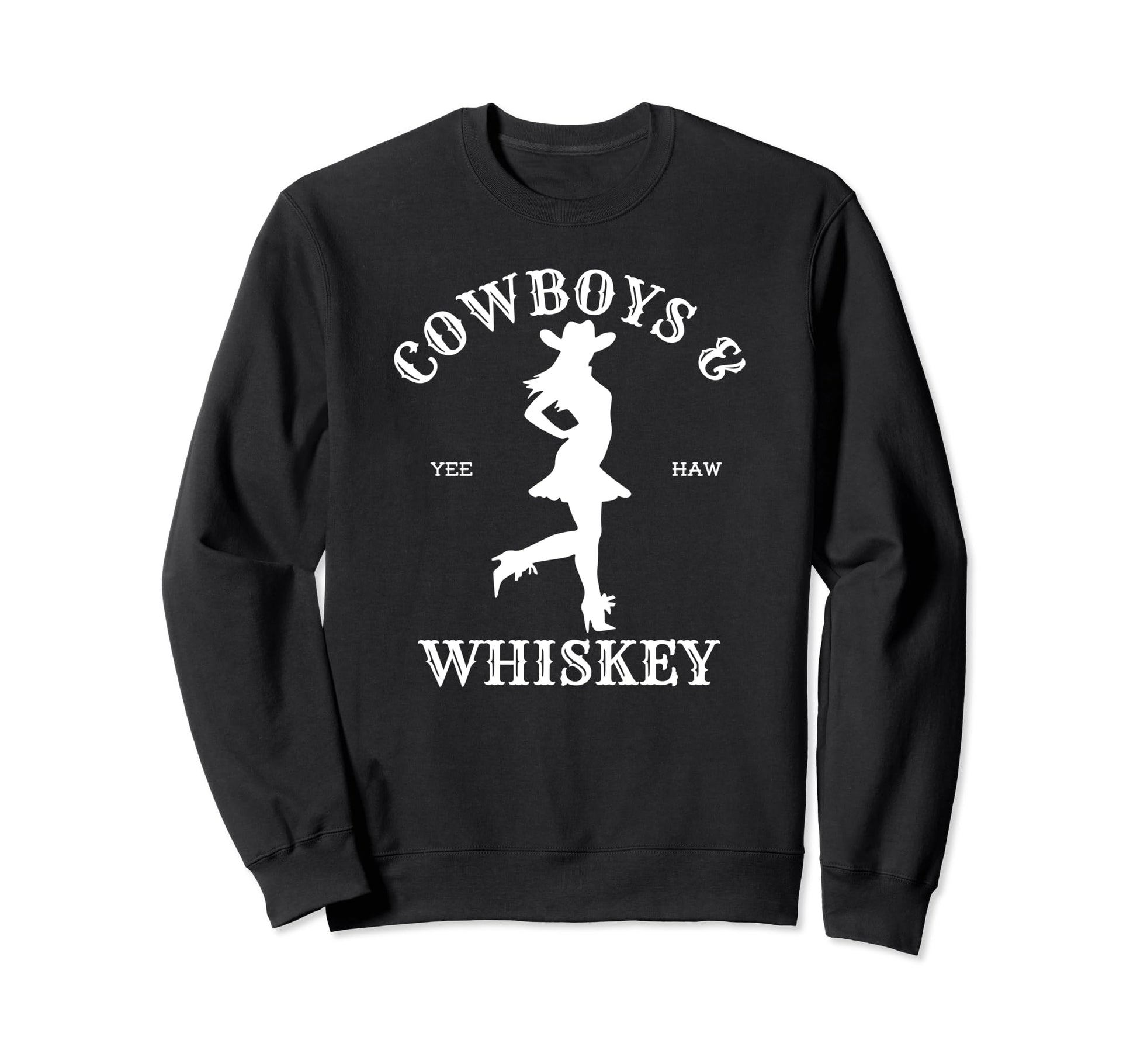 Cowboys And Whiskey Rodeo Texas Sweatshirt - Graphic Print for Adults - T-Shirt, Sweatshirt, Hoodie