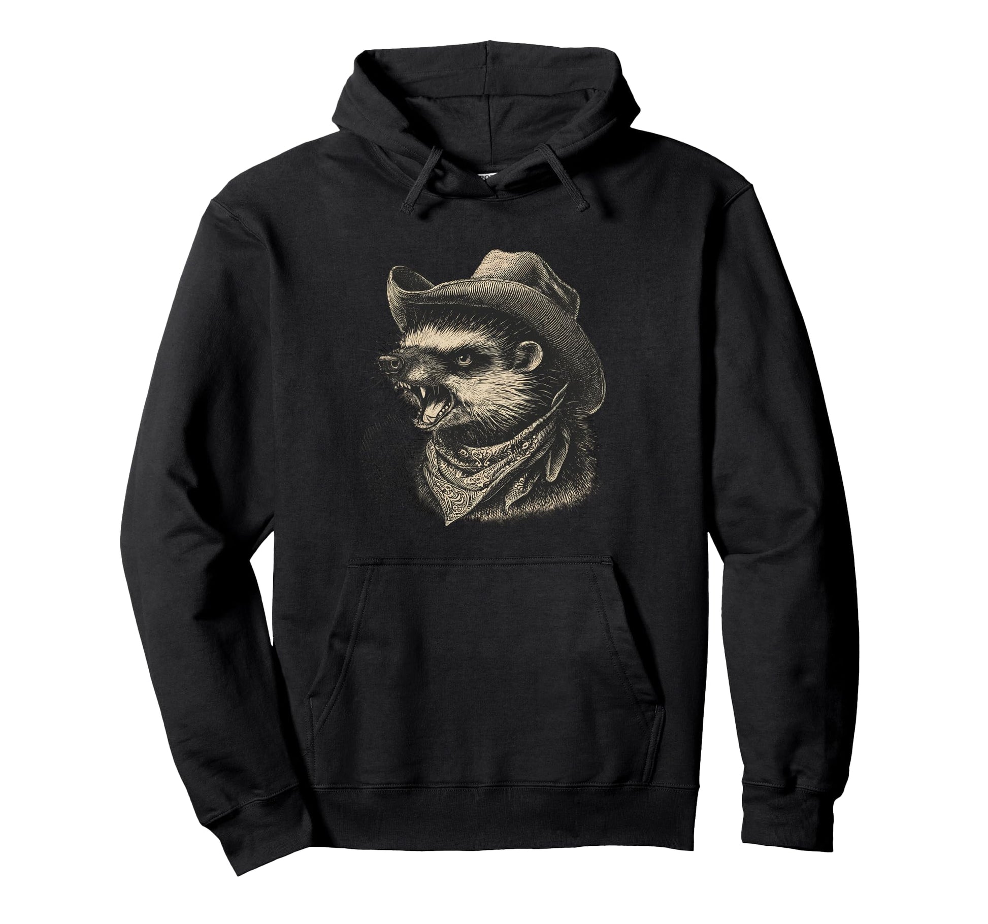 Country Cowboy Hedgehog Rodeo Cowgirl Hoodie - Minimalist Print Men Women - T-Shirt, Sweatshirt, Hoodie