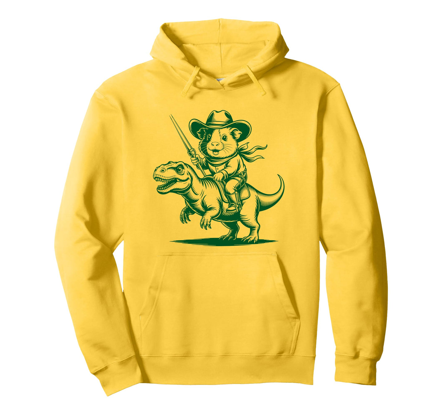 Guinea Pig Cowboy Dinosaur Accessoires Hoodie - Custom Art Print Men Women - T-Shirt, Sweatshirt, Hoodie