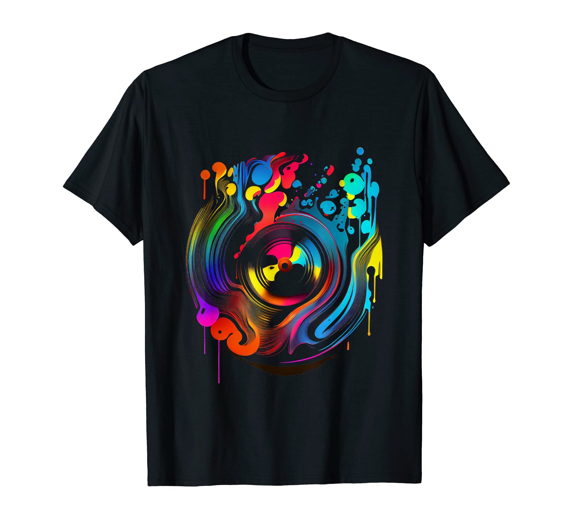 Vinyl 80S Record Turntable T-Shirt - Novelty Apparel Unisex - T-Shirt, Sweatshirt, Hoodie