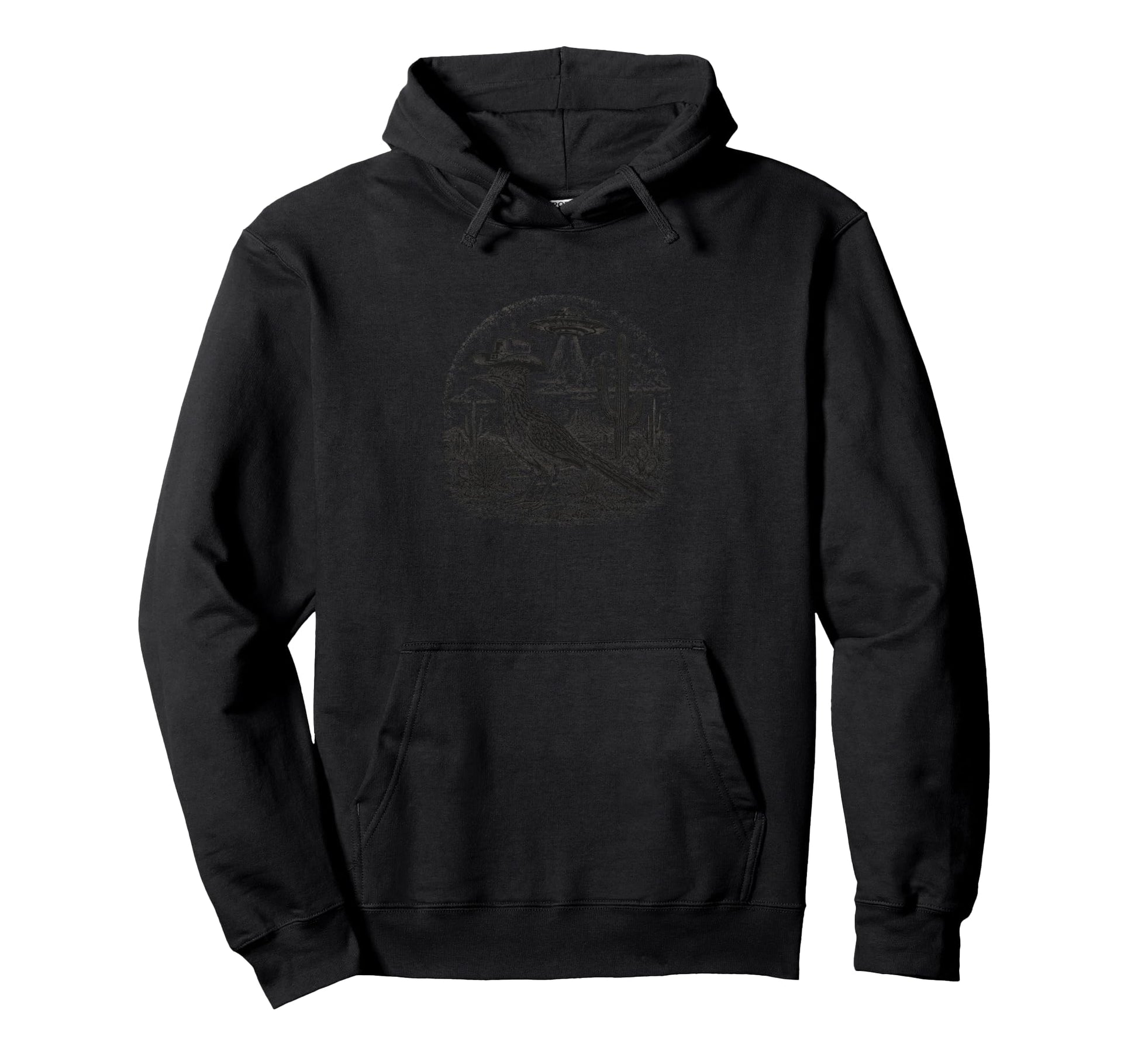 Alien Cowboy Bird Desert Ufo Western Hoodie - Aesthetic Graphic Unisex - T-Shirt, Sweatshirt, Hoodie