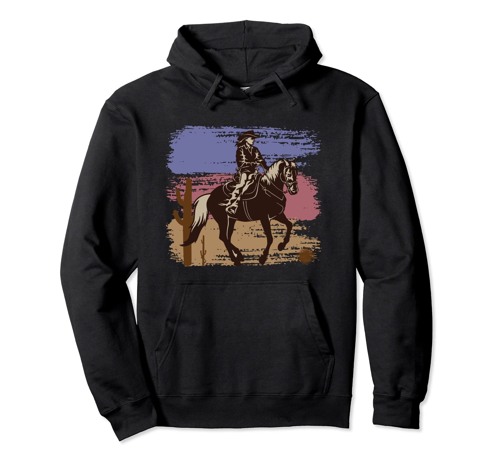 Rodeo Cowboy Cowgirl Horse Ride Hoodie - Streetwear Style Men Women - T-Shirt, Sweatshirt, Hoodie