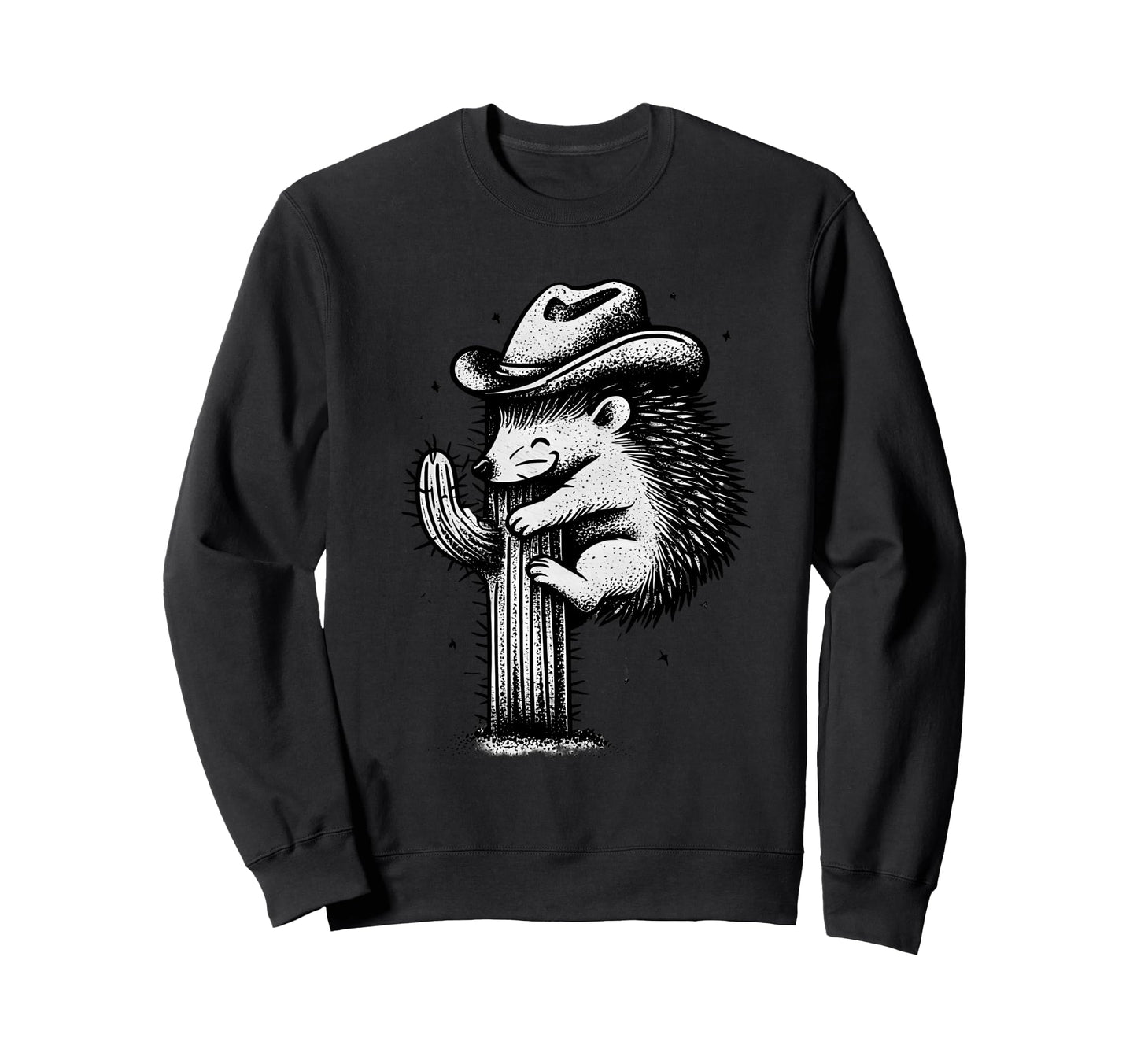 Hedgehog Cowboy Rodeo Cowgirl Sweatshirt - Novelty Apparel for Adults - T-Shirt, Sweatshirt, Hoodie