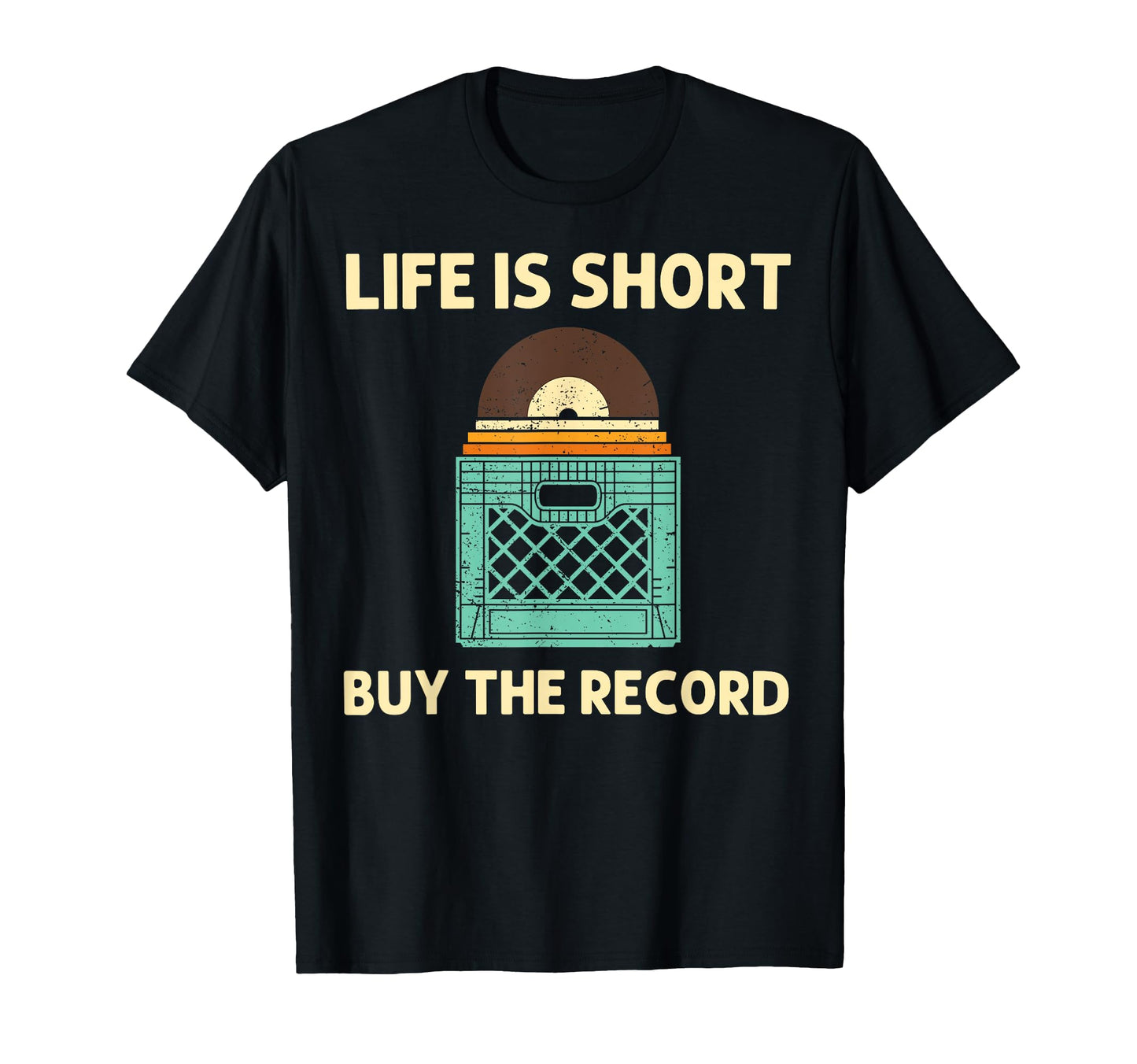 Vinyl Dj Vinyl Record Lovers Music Player T-Shirt - Minimalist Print Unisex - T-Shirt, Sweatshirt, Hoodie