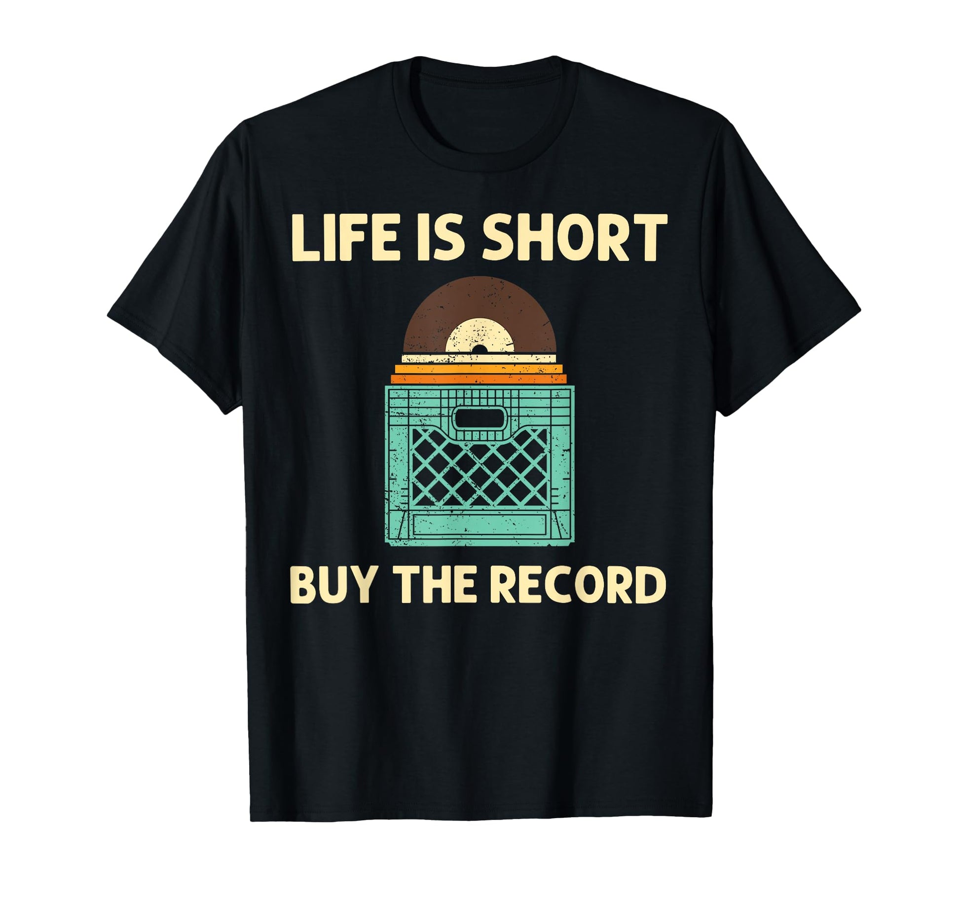 Vinyl Dj Vinyl Record Lovers Music Player T-Shirt - Minimalist Print Unisex - T-Shirt, Sweatshirt, Hoodie