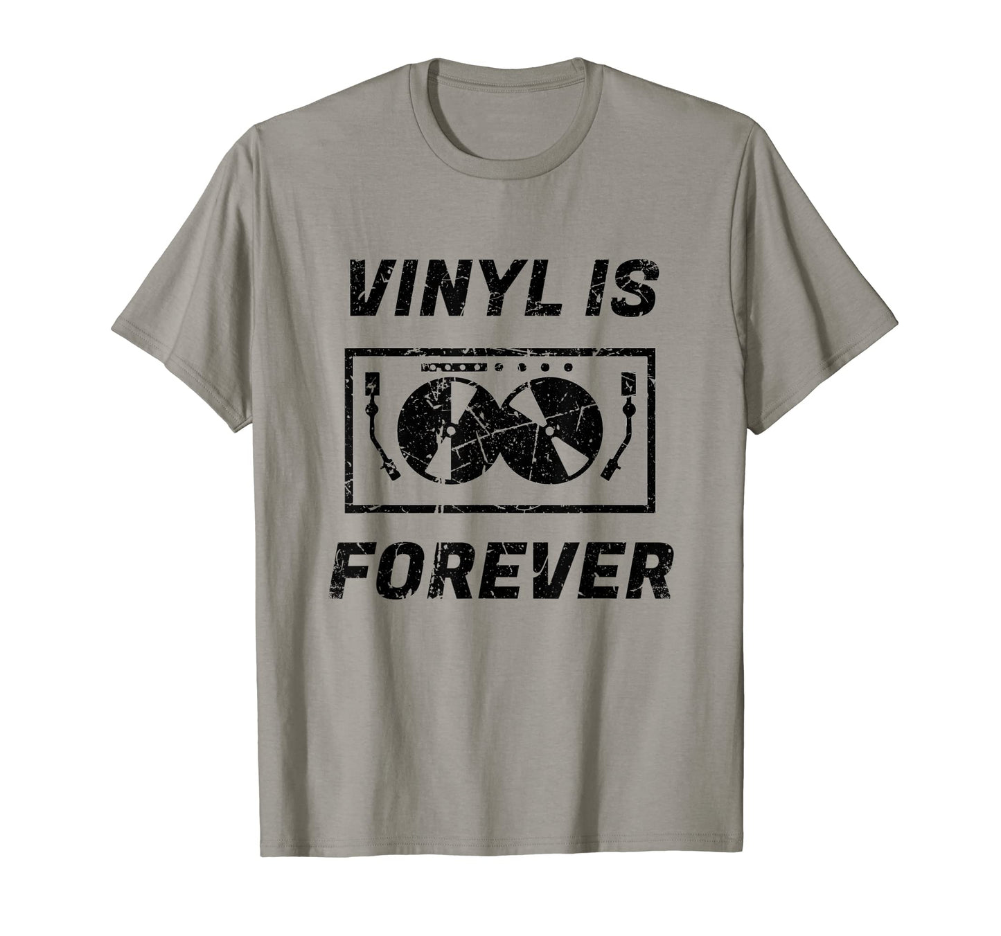 Vinyl Is Forever Turntable Music T-Shirt - Casual Everyday Wear for Adults - T-Shirt, Sweatshirt, Hoodie