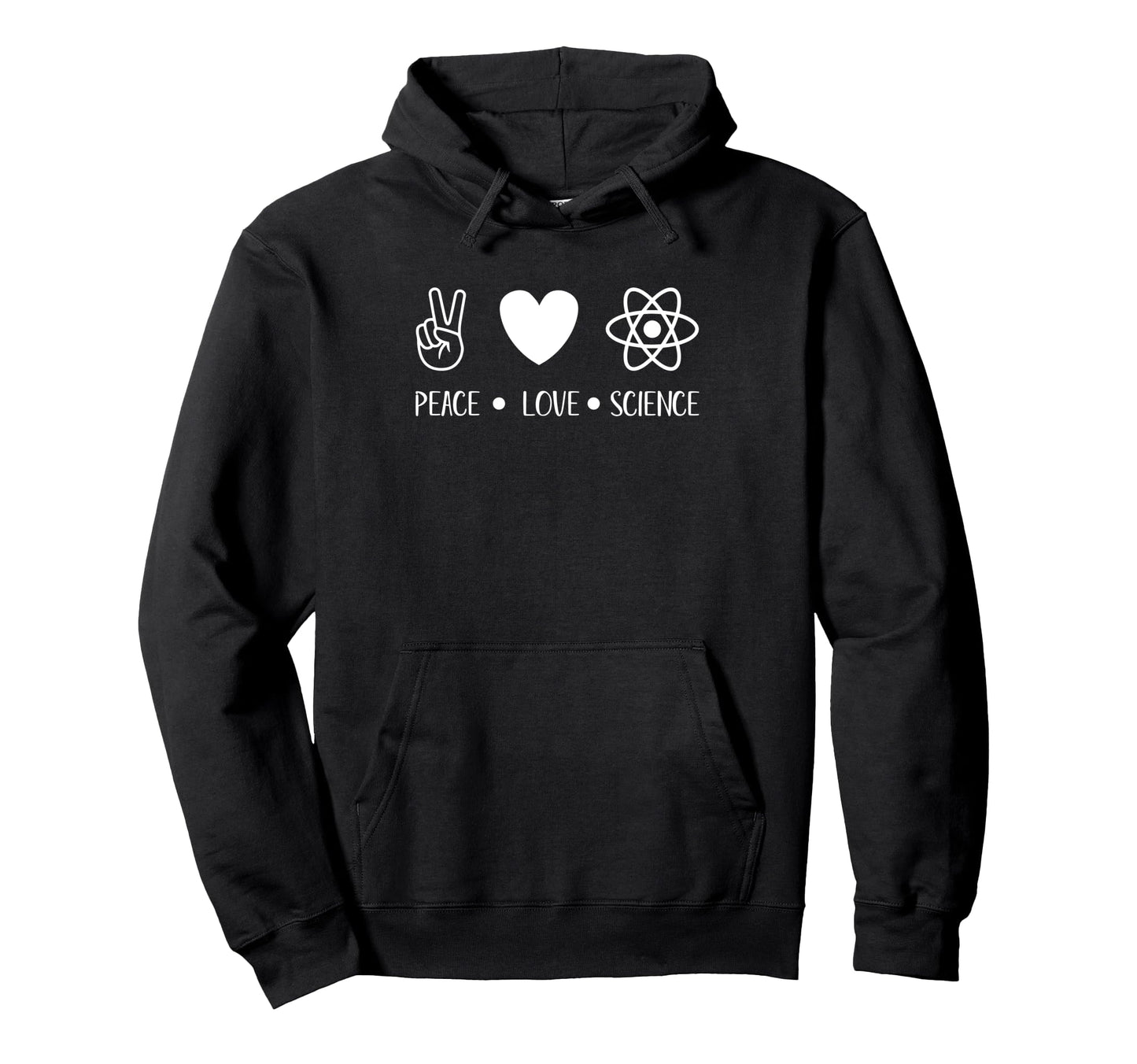 Peace Love Science Hoodie - Aesthetic Graphic for Adults - T-Shirt, Sweatshirt, Hoodie