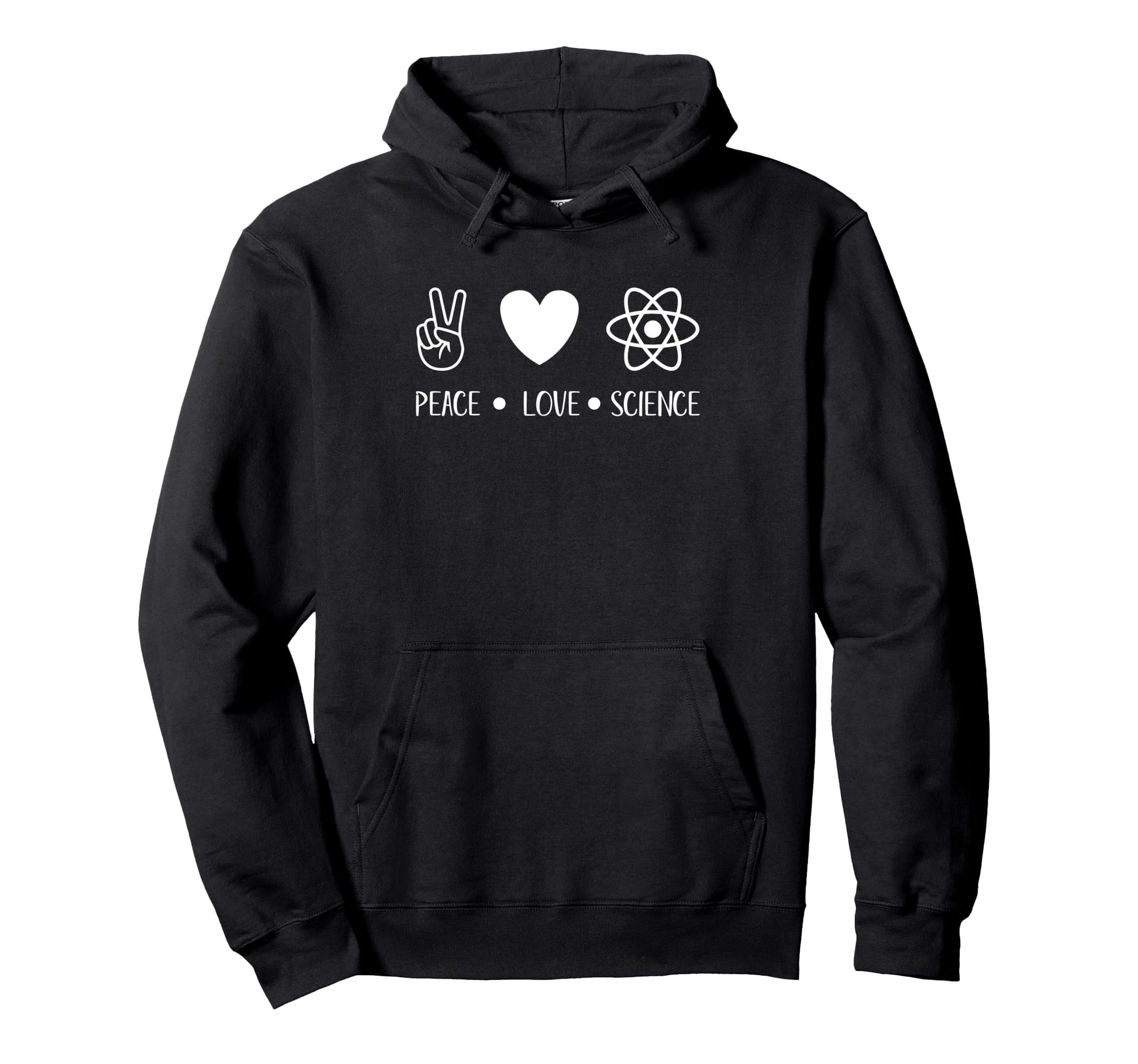 Peace Love Science Hoodie - Aesthetic Graphic for Adults - T-Shirt, Sweatshirt, Hoodie