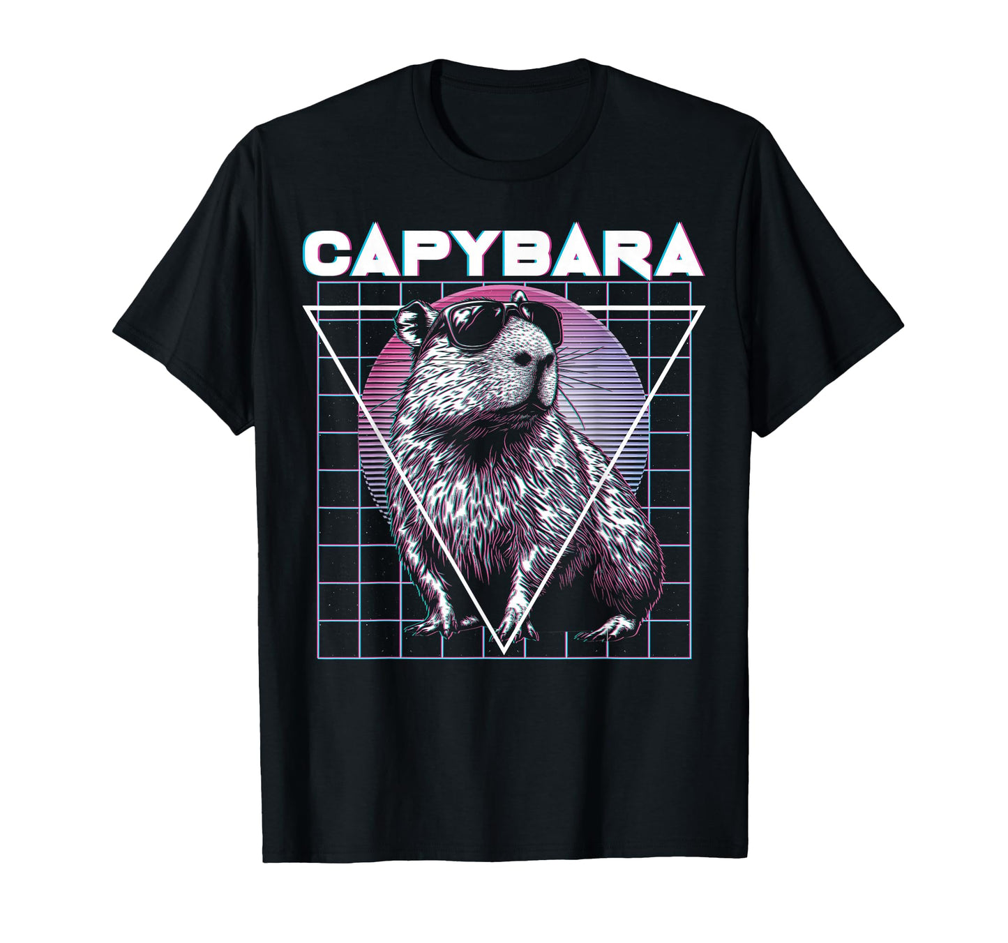Capybara Capibara Sunglasses T-Shirt - Custom Art Print for Adults - T-Shirt, Sweatshirt, Hoodie