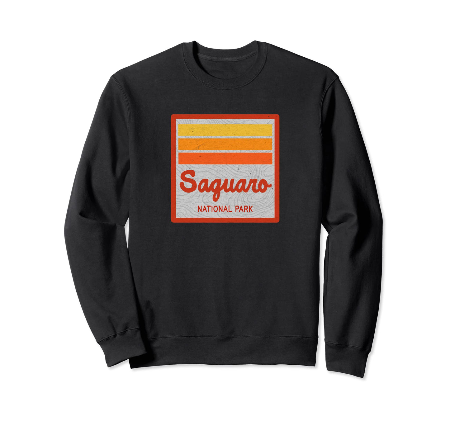 Saguaro National Park Stripes Sweatshirt - Graphic Print for Adults - T-Shirt, Sweatshirt, Hoodie