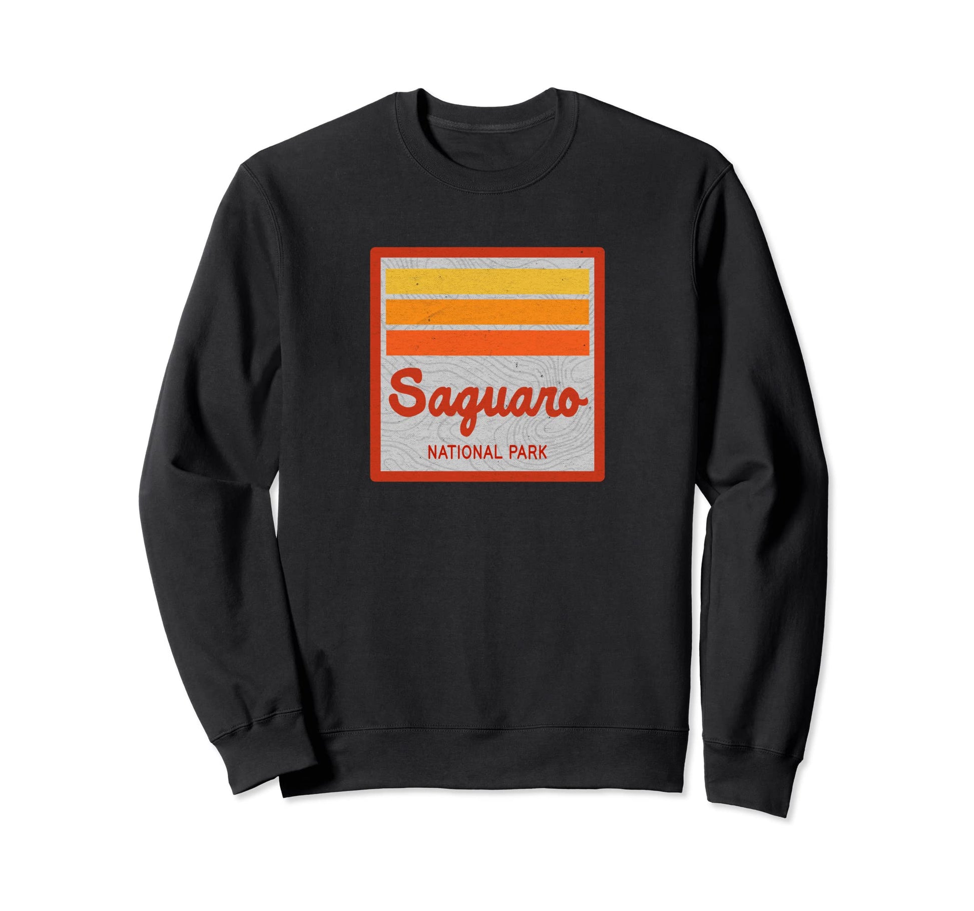 Saguaro National Park Stripes Sweatshirt - Graphic Print for Adults - T-Shirt, Sweatshirt, Hoodie