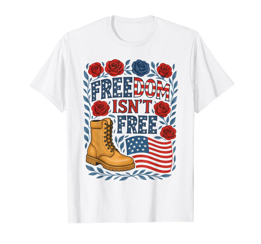 Boho 4Th July Costume Freedom Isnt Free T-Shirt - Aesthetic Graphic Unisex - T-Shirt, Sweatshirt, Hoodie