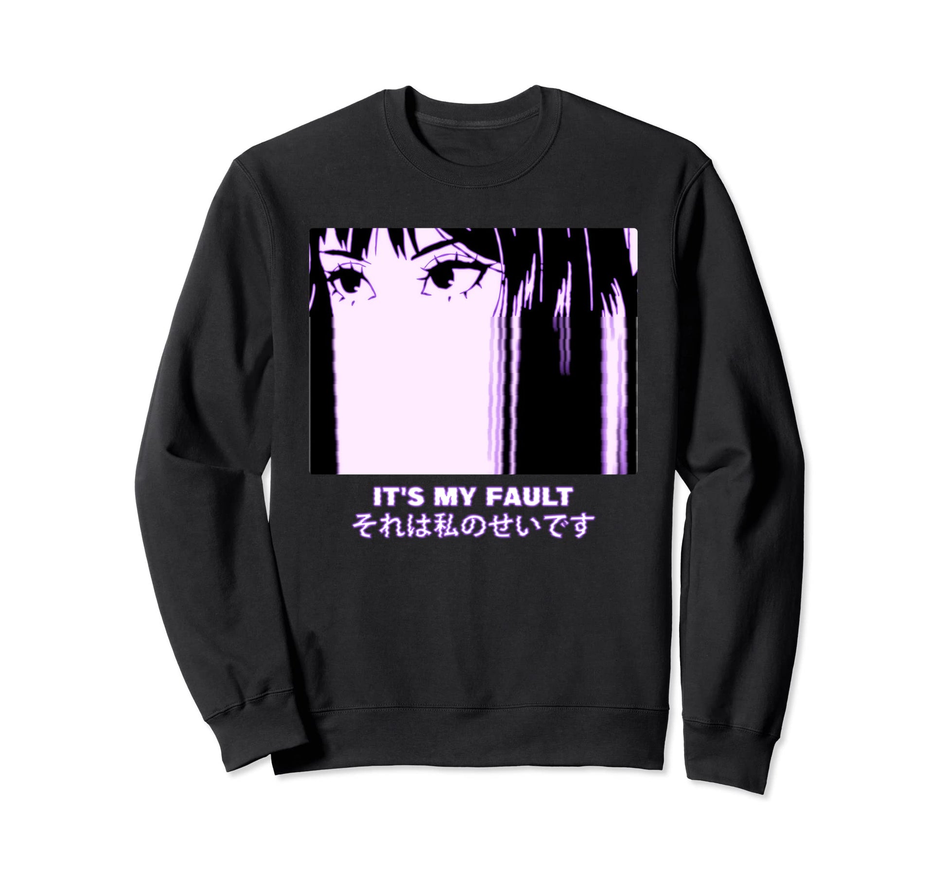 Its My Fault Vaporwave Sweatshirt - Fun Novelty Design for Adults - T-Shirt, Sweatshirt, Hoodie