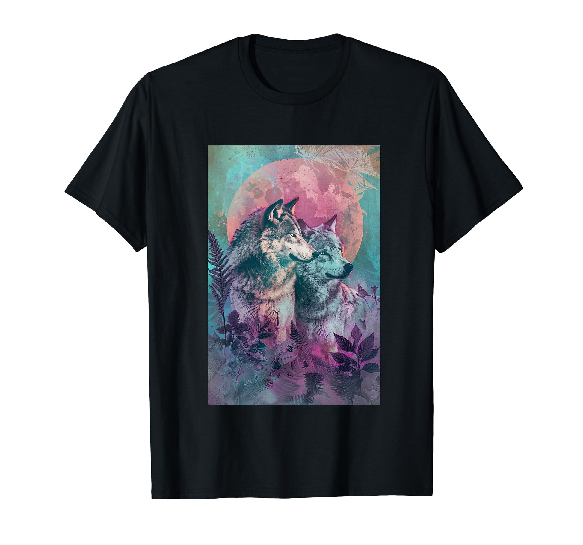 Boho Mystic Wolf Art T-Shirt - Trendy Graphic Unisex - T-Shirt, Sweatshirt, Hoodie