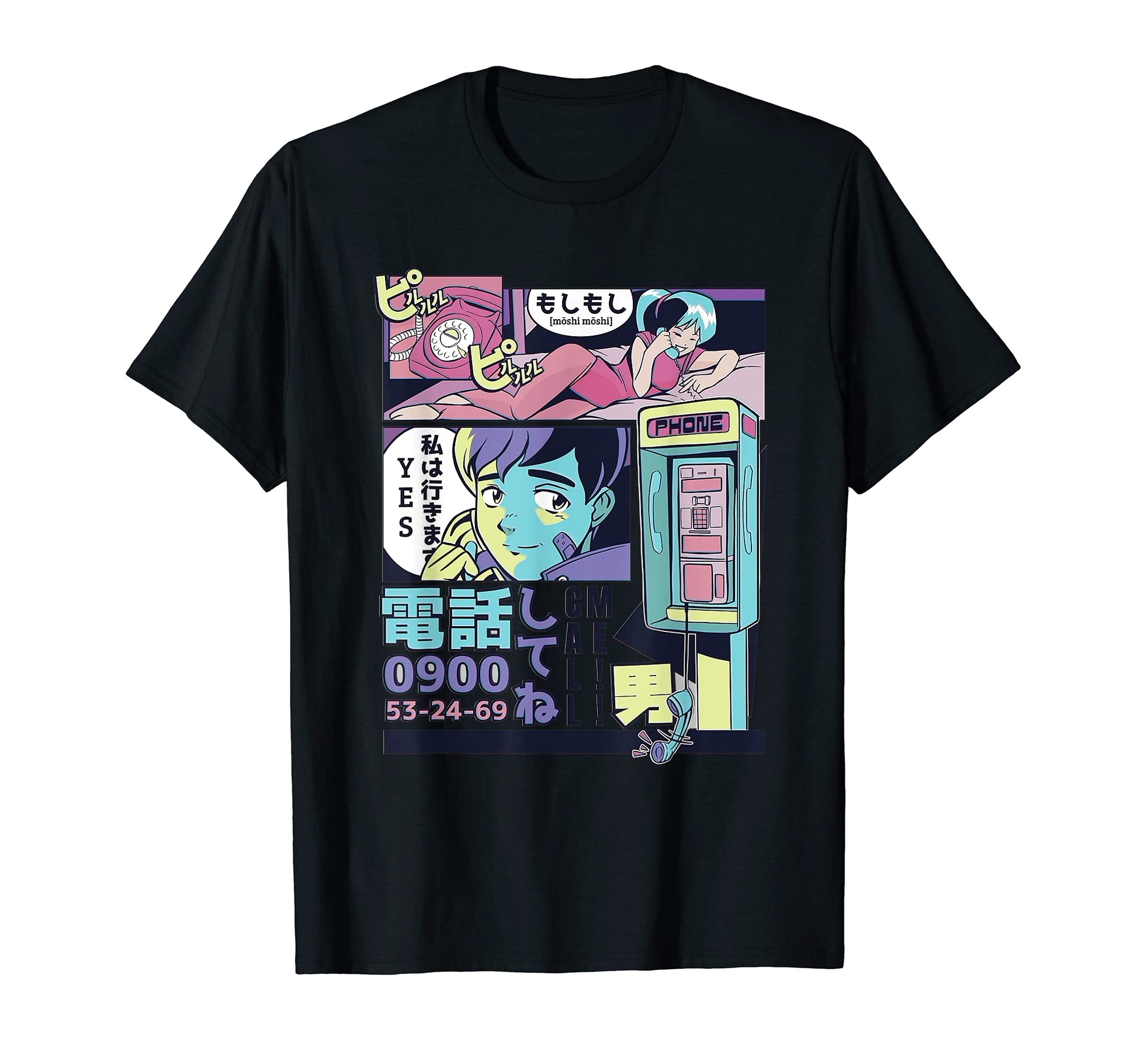 Anime Vaporwave 80S 90S Aesthetic Manga T-Shirt - Unique Graphic Unisex - T-Shirt, Sweatshirt, Hoodie