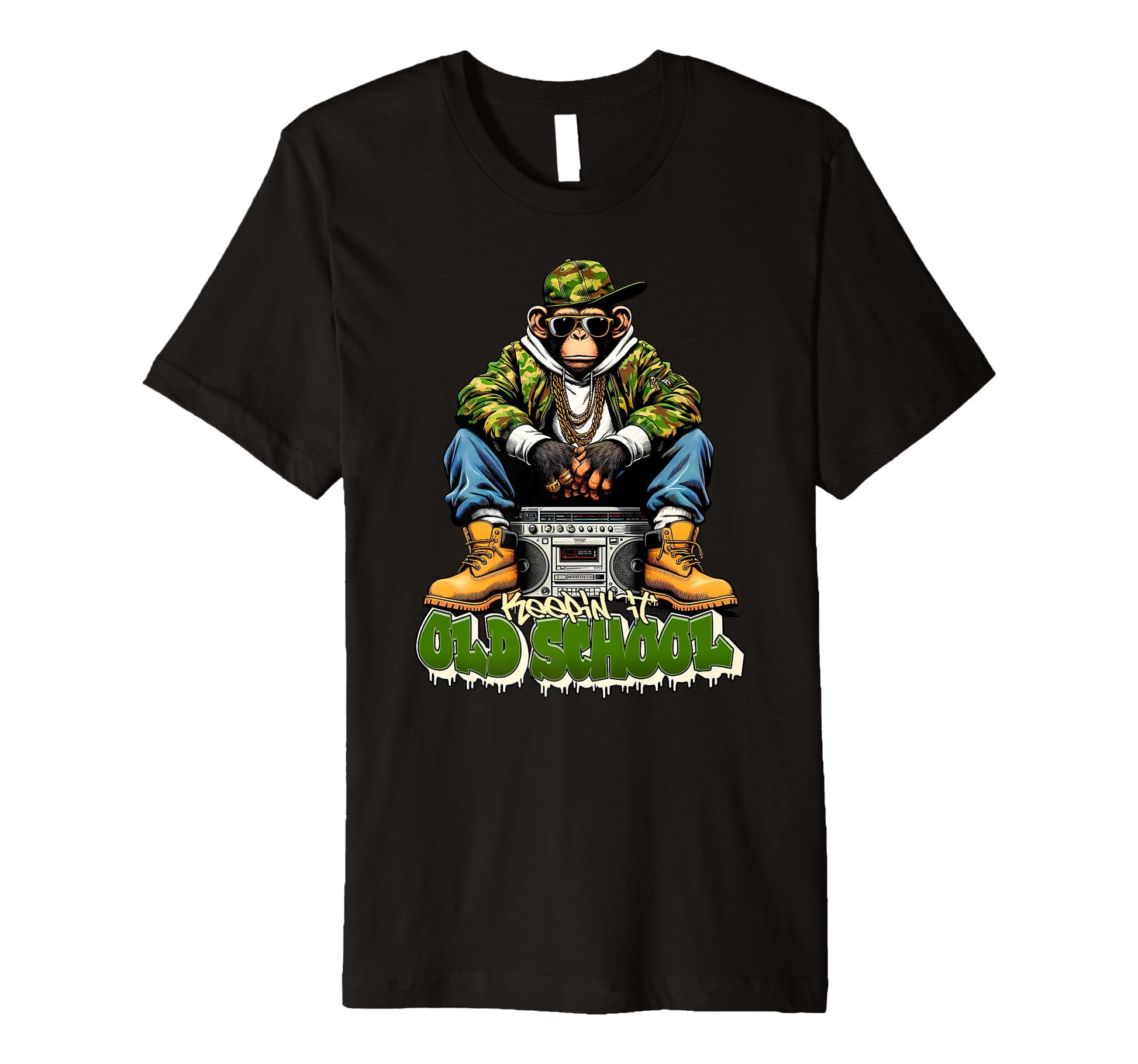 Keeping It Old School Hip Hop Bronx T-Shirt - Novelty Apparel Men Women - T-Shirt, Sweatshirt, Hoodie