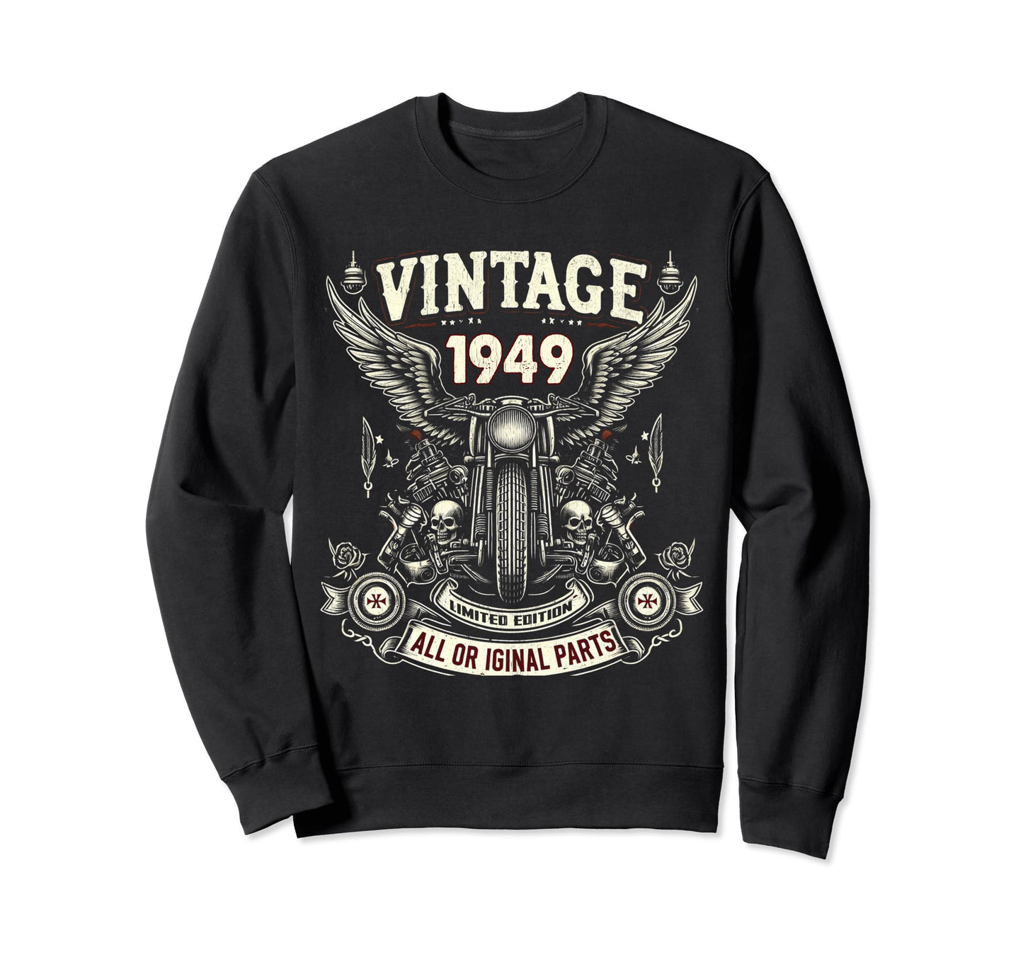 1949 Born 1949 75Th Birthday Sweatshirt - Fun Novelty Design Men Women - T-Shirt, Sweatshirt, Hoodie