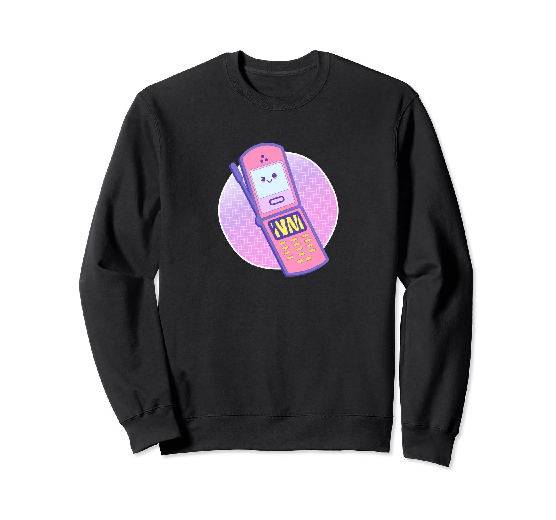 Kawaii Mobile Phone Vaporwave Sweatshirt - Novelty Apparel Men Women - T-Shirt, Sweatshirt, Hoodie
