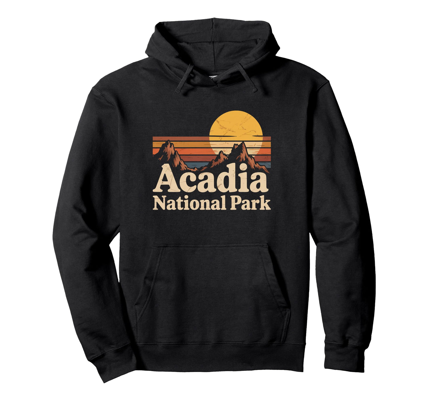 Acadia National Park Mountain Sunset Maine Hoodie - Novelty Apparel Unisex - T-Shirt, Sweatshirt, Hoodie