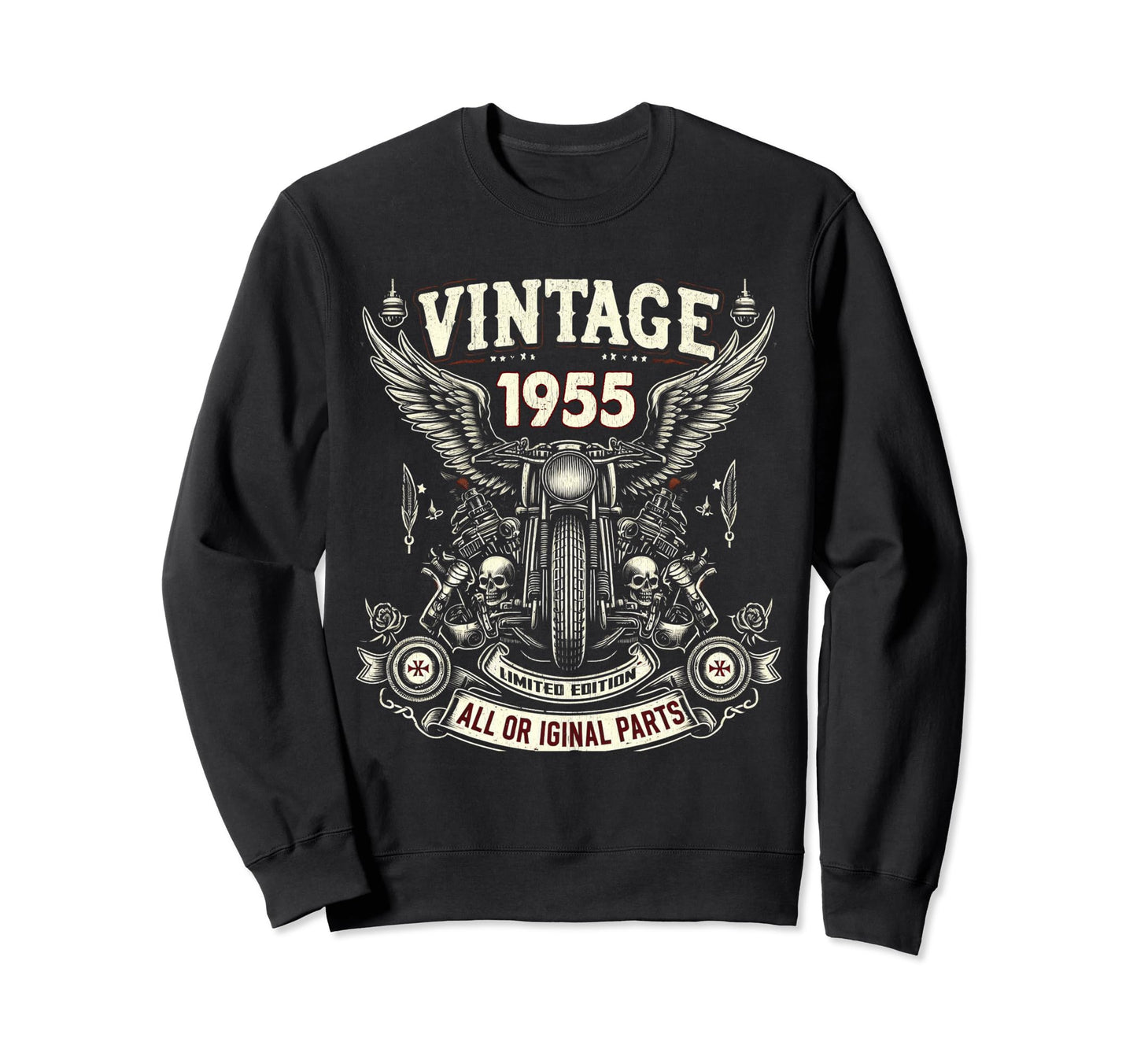 1955 Born 1955 69Th Birthday Sweatshirt - Minimalist Print Unisex - T-Shirt, Sweatshirt, Hoodie