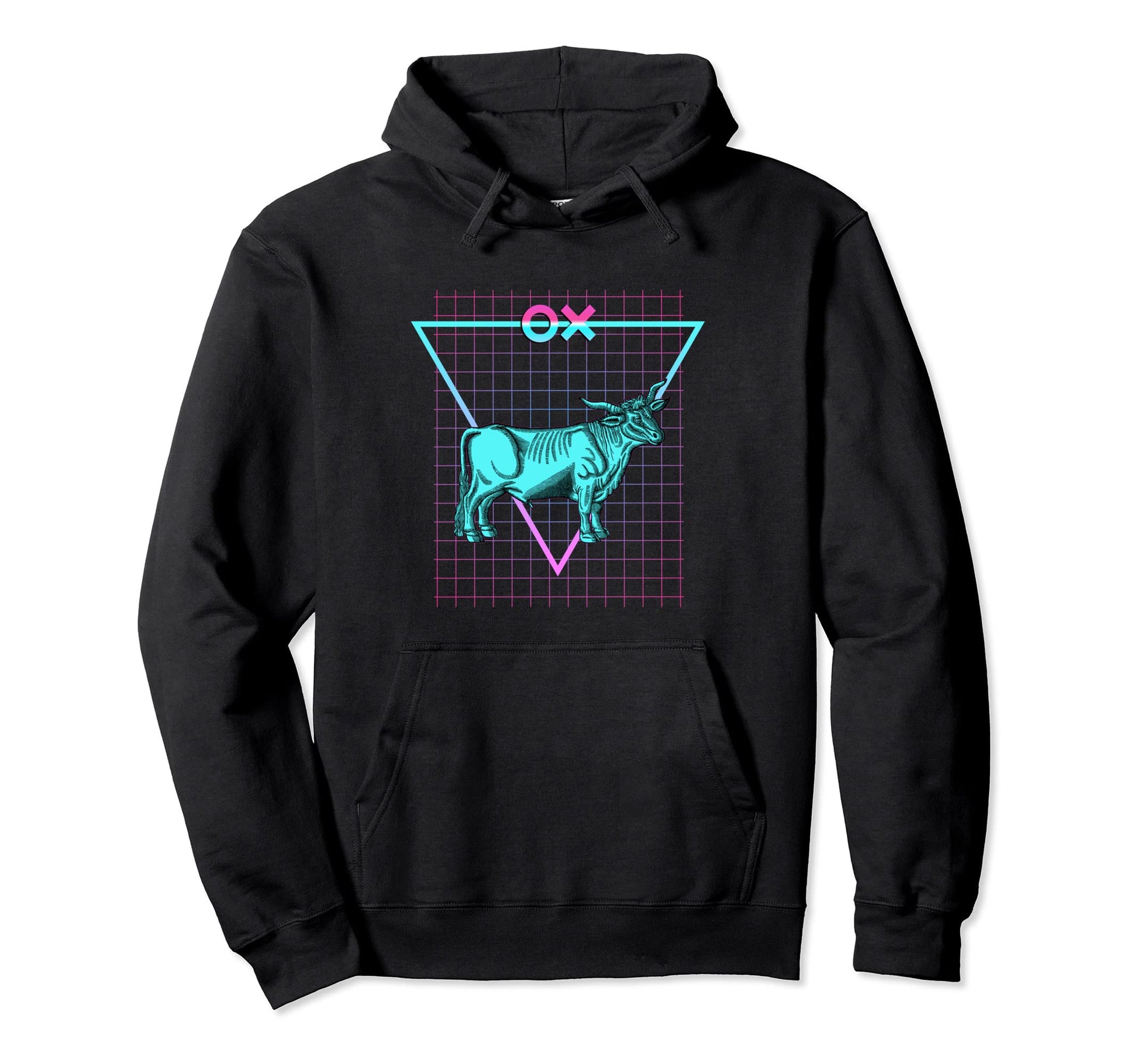 Aesthetic Synthwave Animal Lover Hoodie - Trendy Graphic Men Women - T-Shirt, Sweatshirt, Hoodie