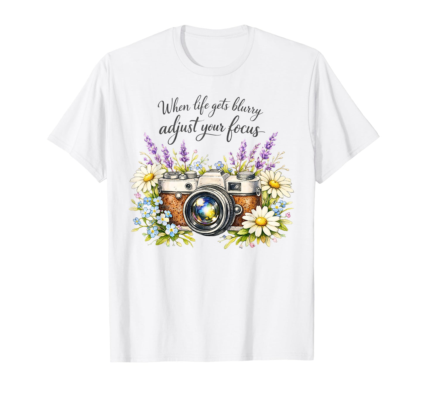 When Life Gets Blurry Adjust Your T-Shirt - Minimalist Print Men Women - T-Shirt, Sweatshirt, Hoodie