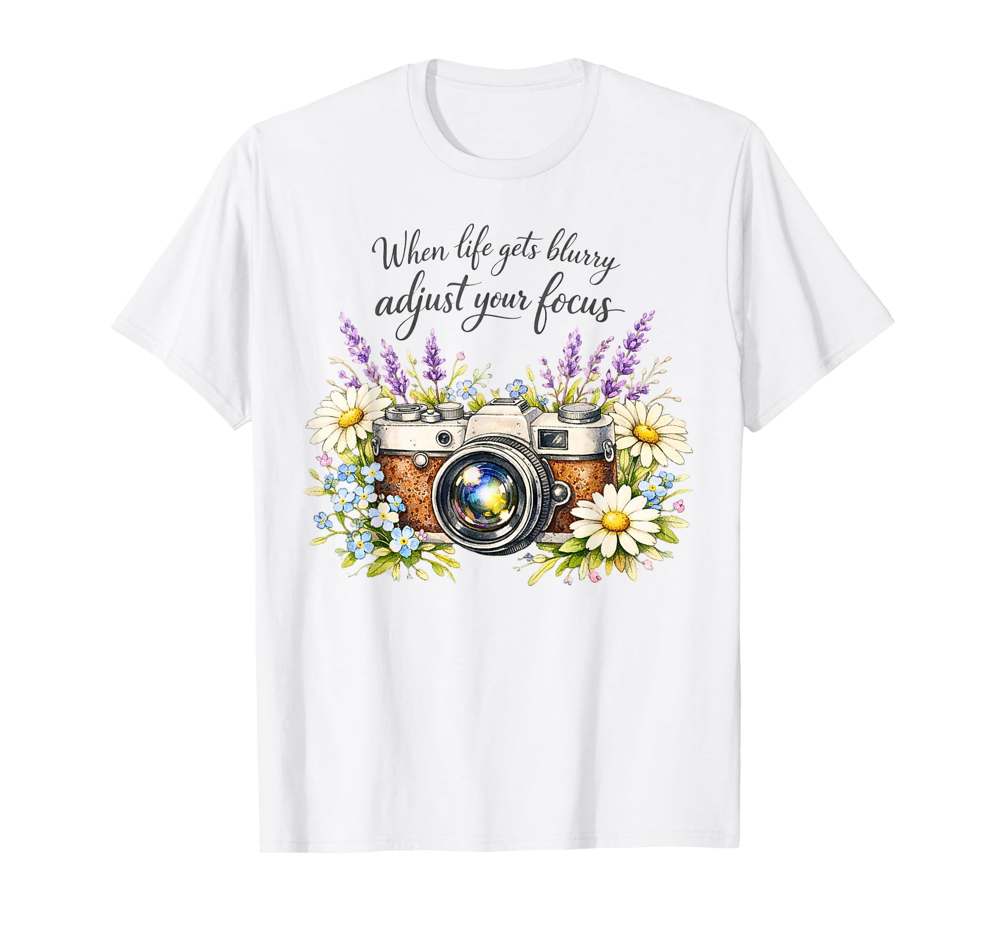 When Life Gets Blurry Adjust Your T-Shirt - Minimalist Print Men Women - T-Shirt, Sweatshirt, Hoodie