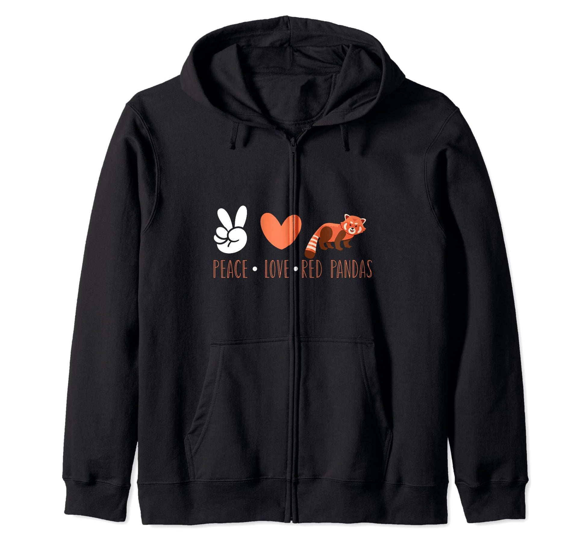 Red Panda Bear Hoodie - Graphic Print Unisex - T-Shirt, Sweatshirt, Hoodie