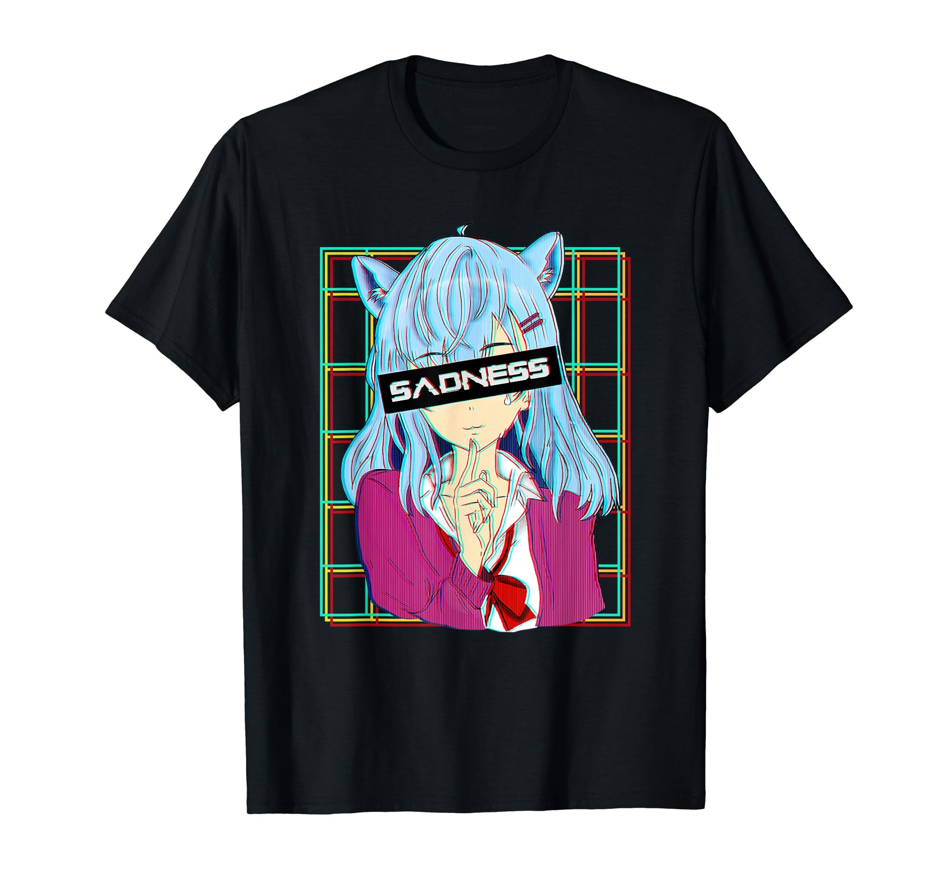 Sadness Sad Anime Otaku Japanese T-Shirt - Aesthetic Graphic Unisex - T-Shirt, Sweatshirt, Hoodie