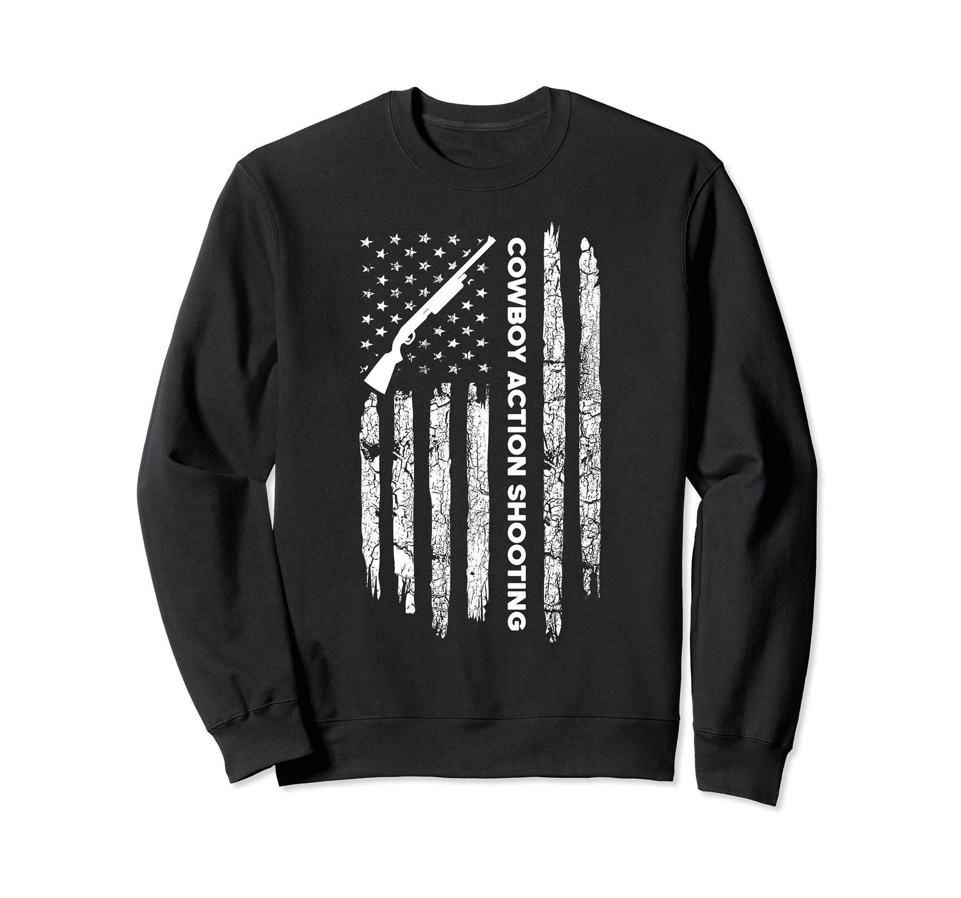Usa Flag American Flag Cowboy Action Sweatshirt - Custom Art Print Unisex - T-Shirt, Sweatshirt, Hoodie