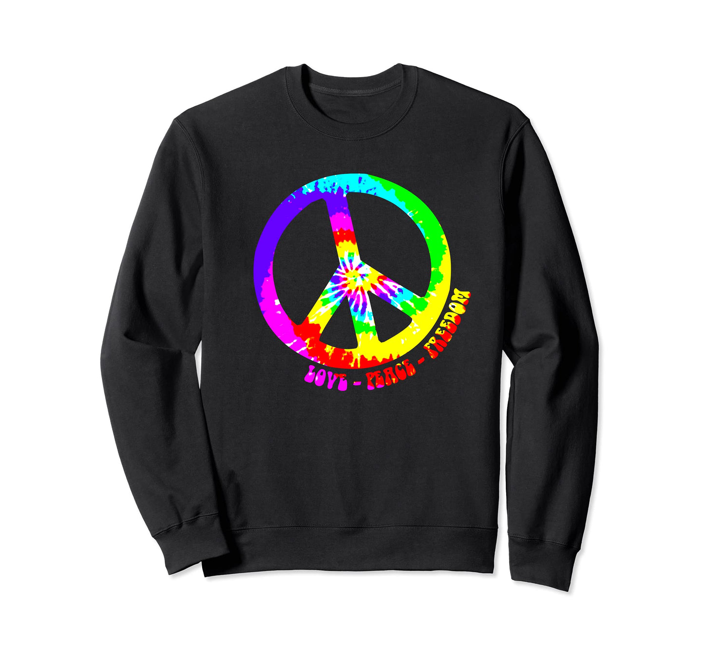 Flower Power Sign Love Peace Sweatshirt - Fun Novelty Design Men Women - T-Shirt, Sweatshirt, Hoodie
