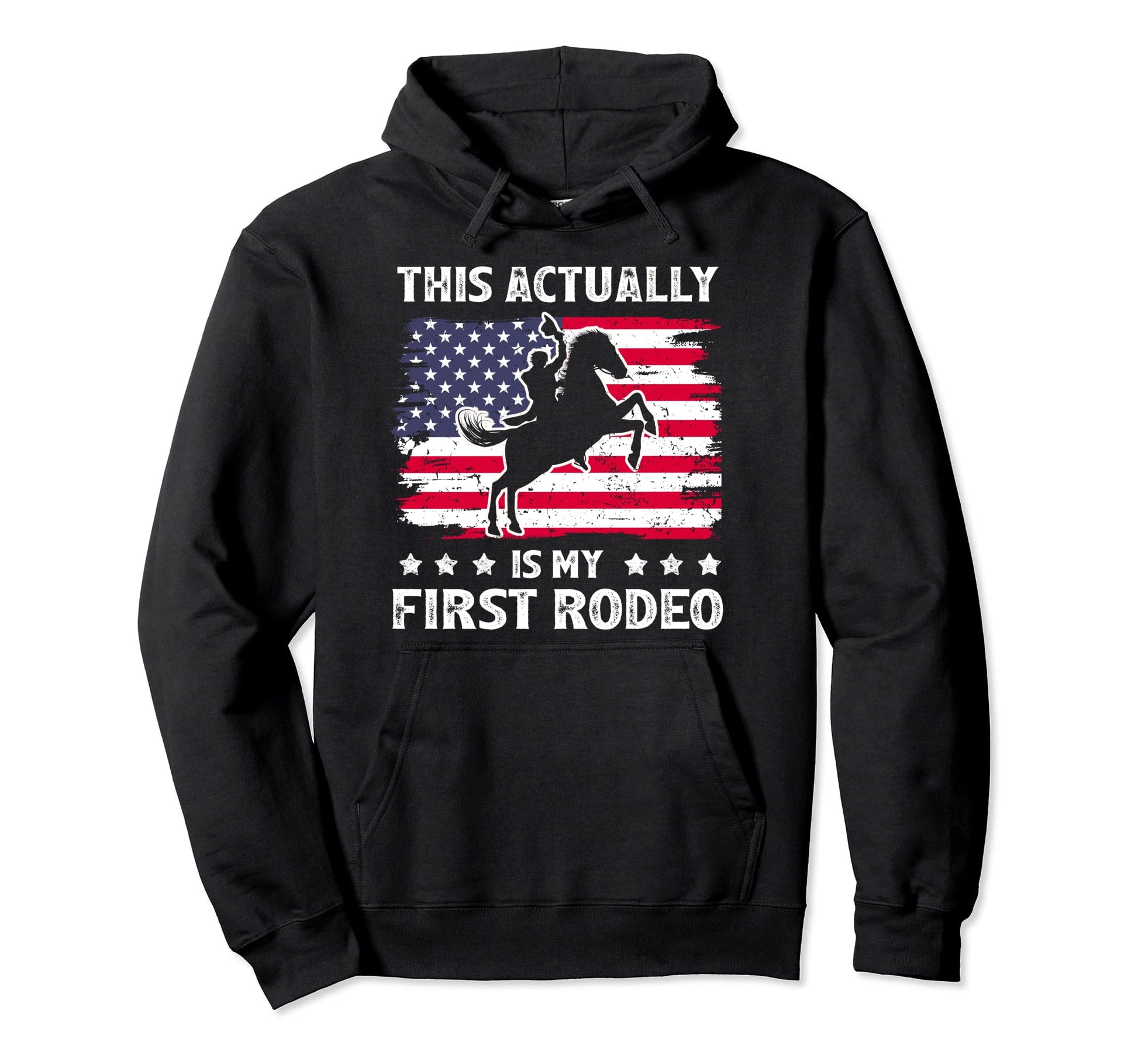 This Actually My First Rodeo Western Hoodie - Streetwear Style for Adults - T-Shirt, Sweatshirt, Hoodie