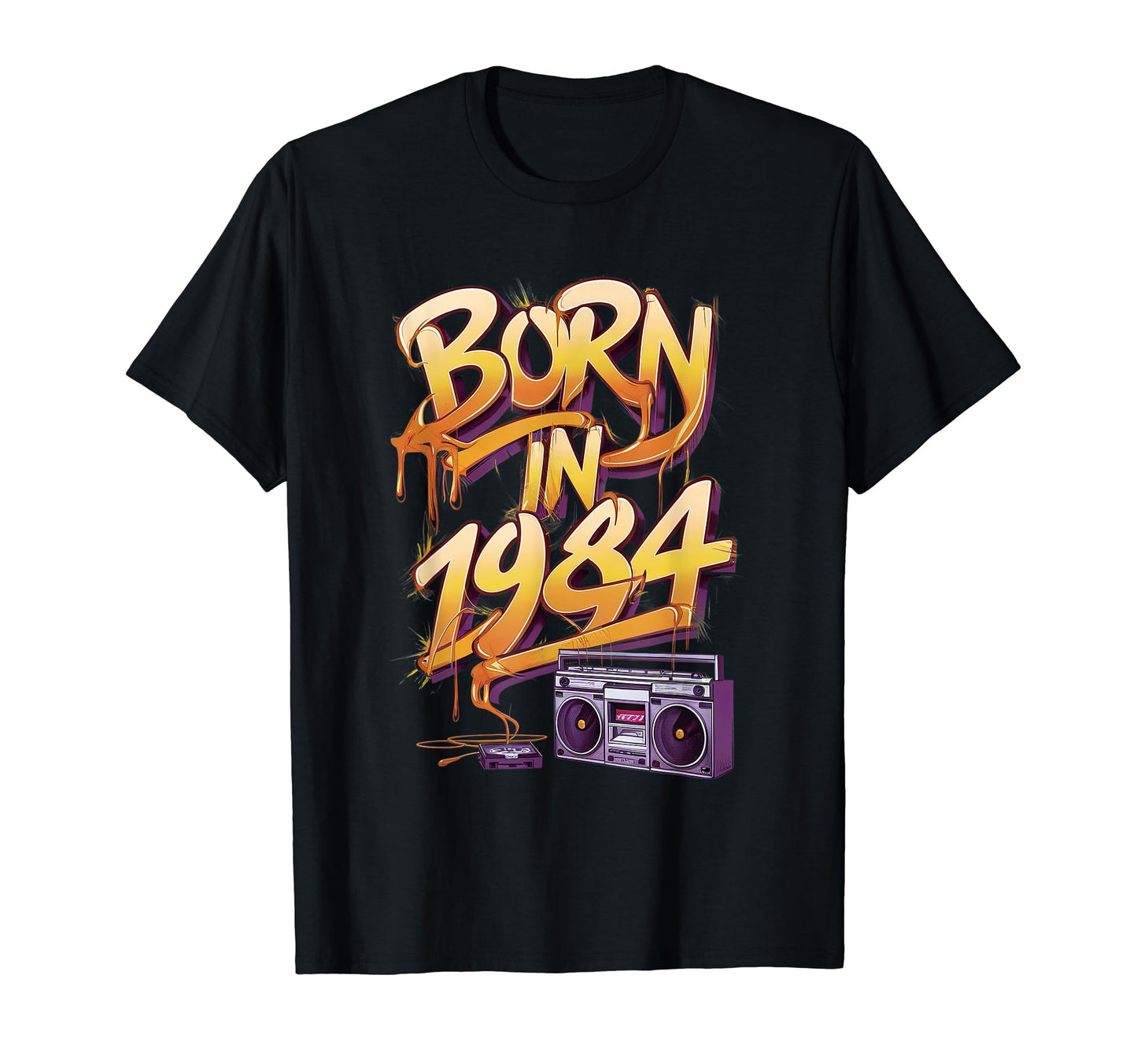 40Th Birthday Gifts Born 1984 Hip Hop T-Shirt - Trendy Graphic Men Women - T-Shirt, Sweatshirt, Hoodie