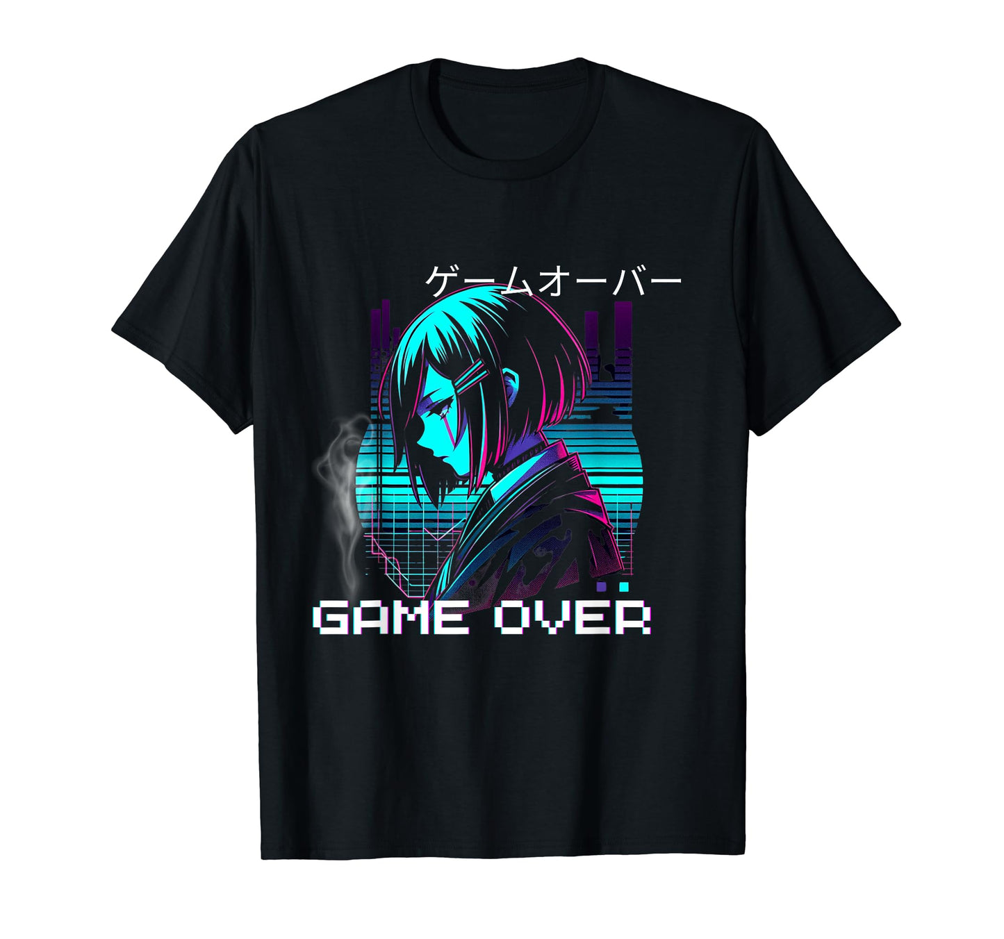 Japanese Vaporwave Sad Anime Indie T-Shirt - Novelty Apparel for Adults - T-Shirt, Sweatshirt, Hoodie