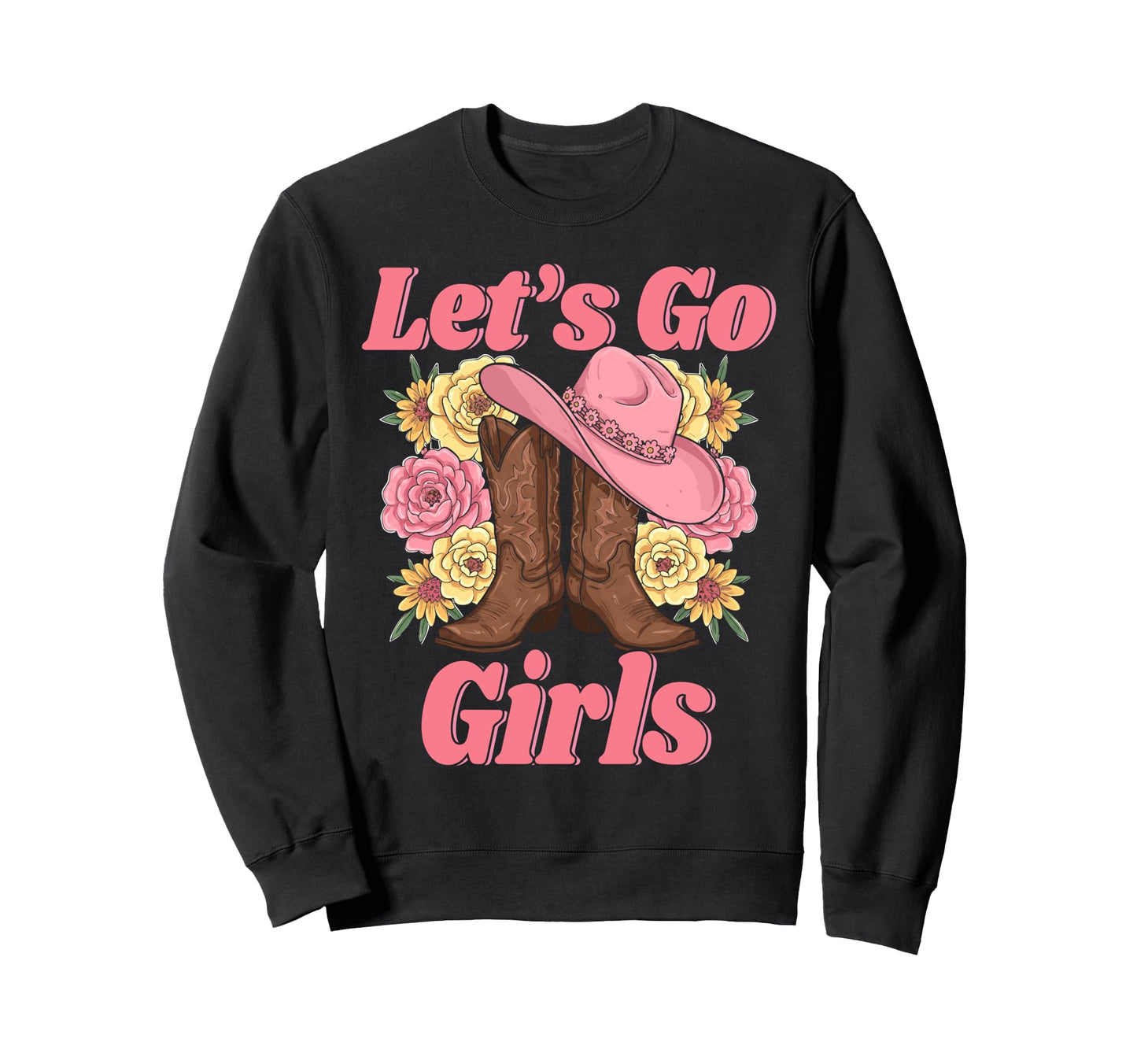 Lets Go Tees Rodeo Western Love Sweatshirt - Unique Graphic for Adults - T-Shirt, Sweatshirt, Hoodie