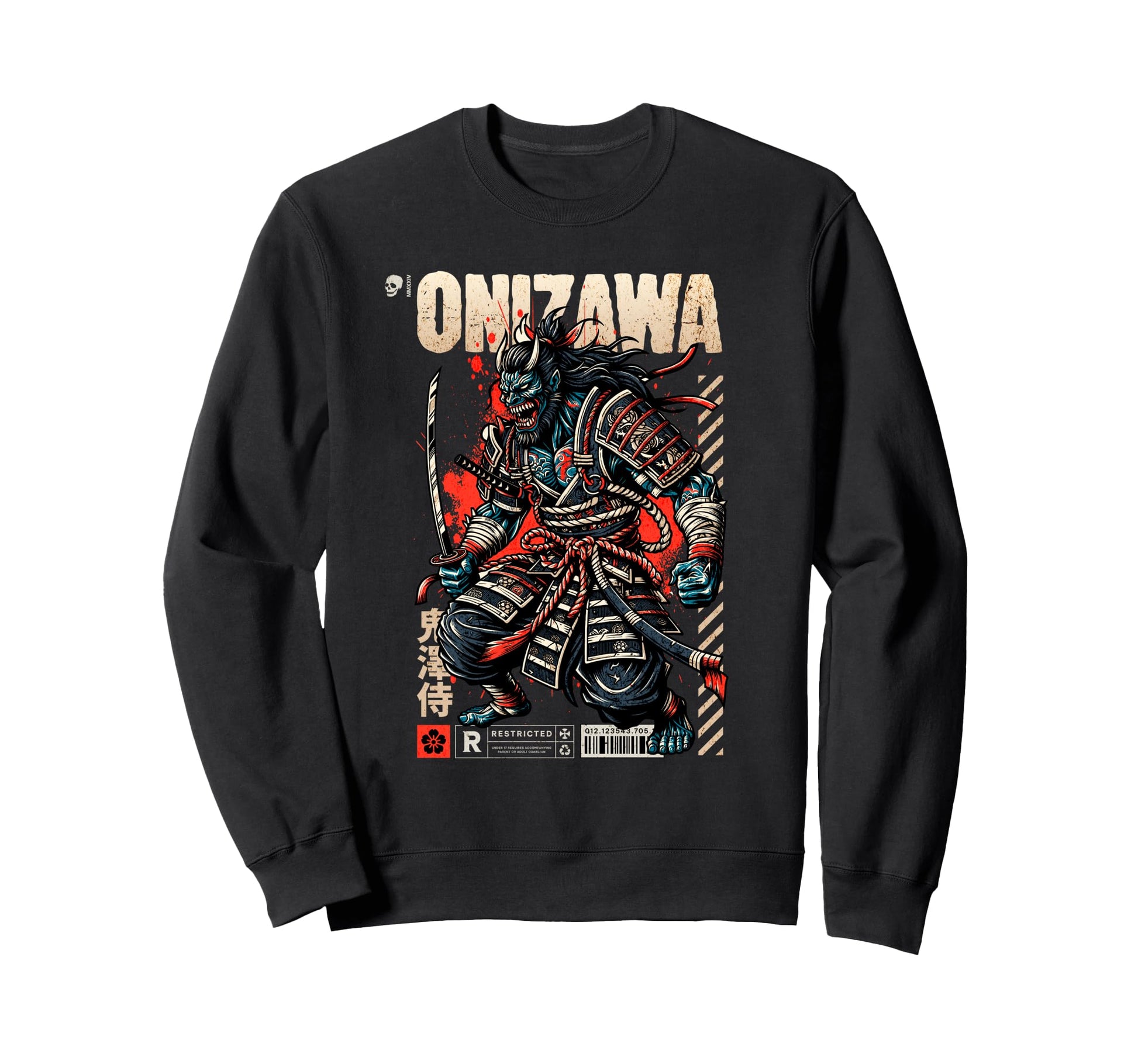 Japanese Aesthetic Vaporwave Onizawa Sweatshirt - Trendy Graphic Men Women - T-Shirt, Sweatshirt, Hoodie