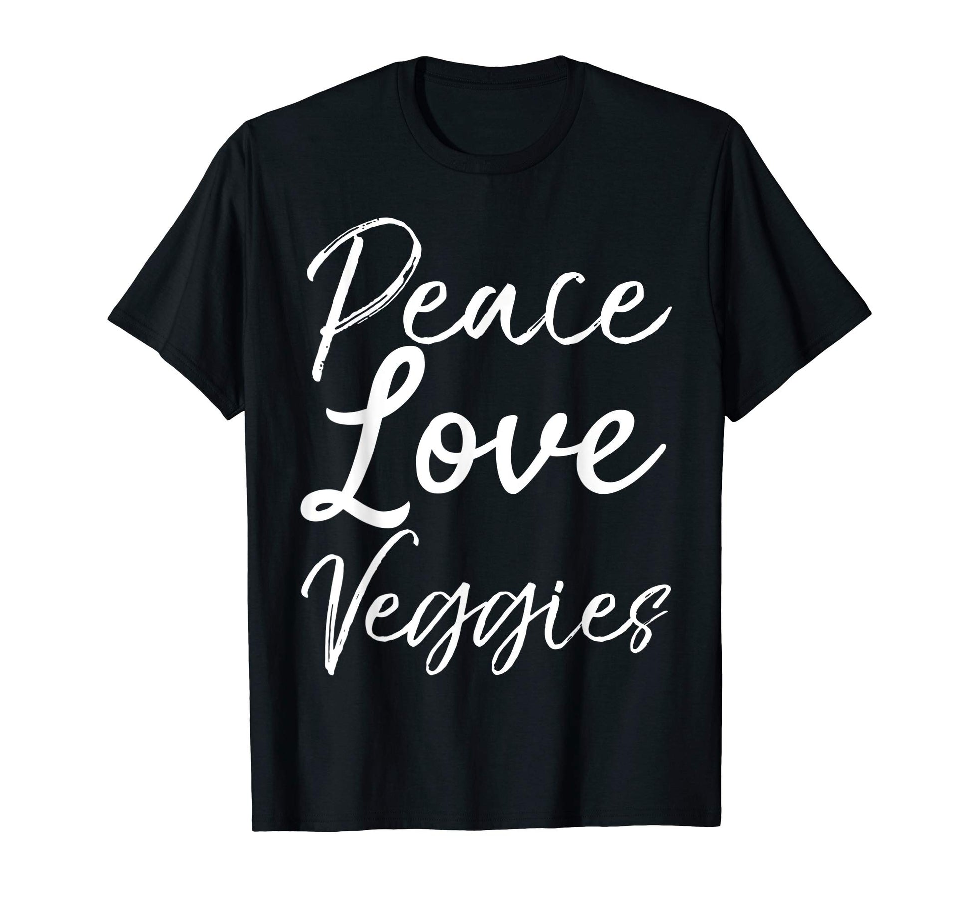 Fun Vegetarian Gift Vegan Peace Love T-Shirt - Novelty Apparel for Adults - T-Shirt, Sweatshirt, Hoodie