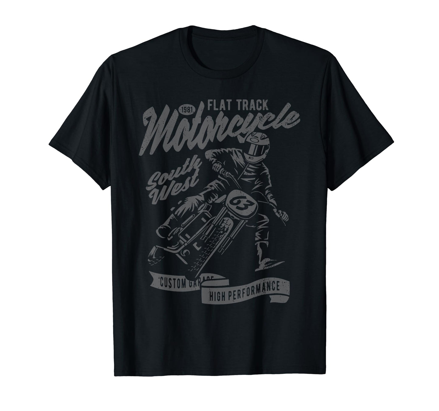 Flat Track Motorcycle Race T-Shirt - Streetwear Style Men Women - T-Shirt, Sweatshirt, Hoodie