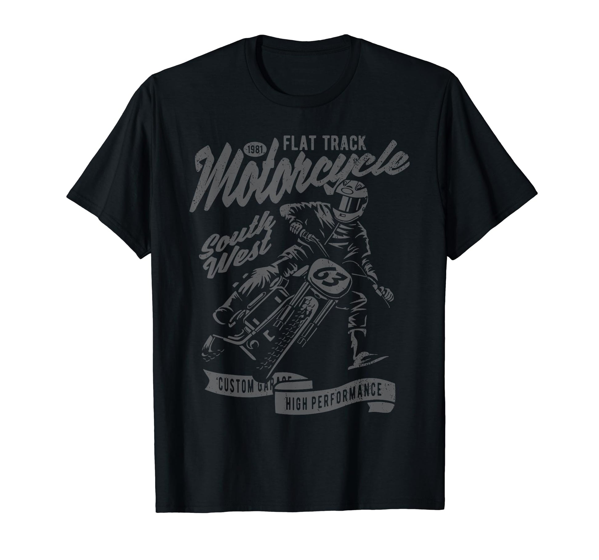 Flat Track Motorcycle Race T-Shirt - Streetwear Style Men Women - T-Shirt, Sweatshirt, Hoodie