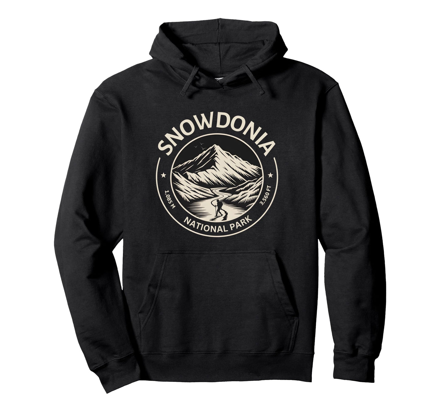 Hiking Snowdonia National Park Parc Hoodie - Fun Novelty Design Men Women - T-Shirt, Sweatshirt, Hoodie