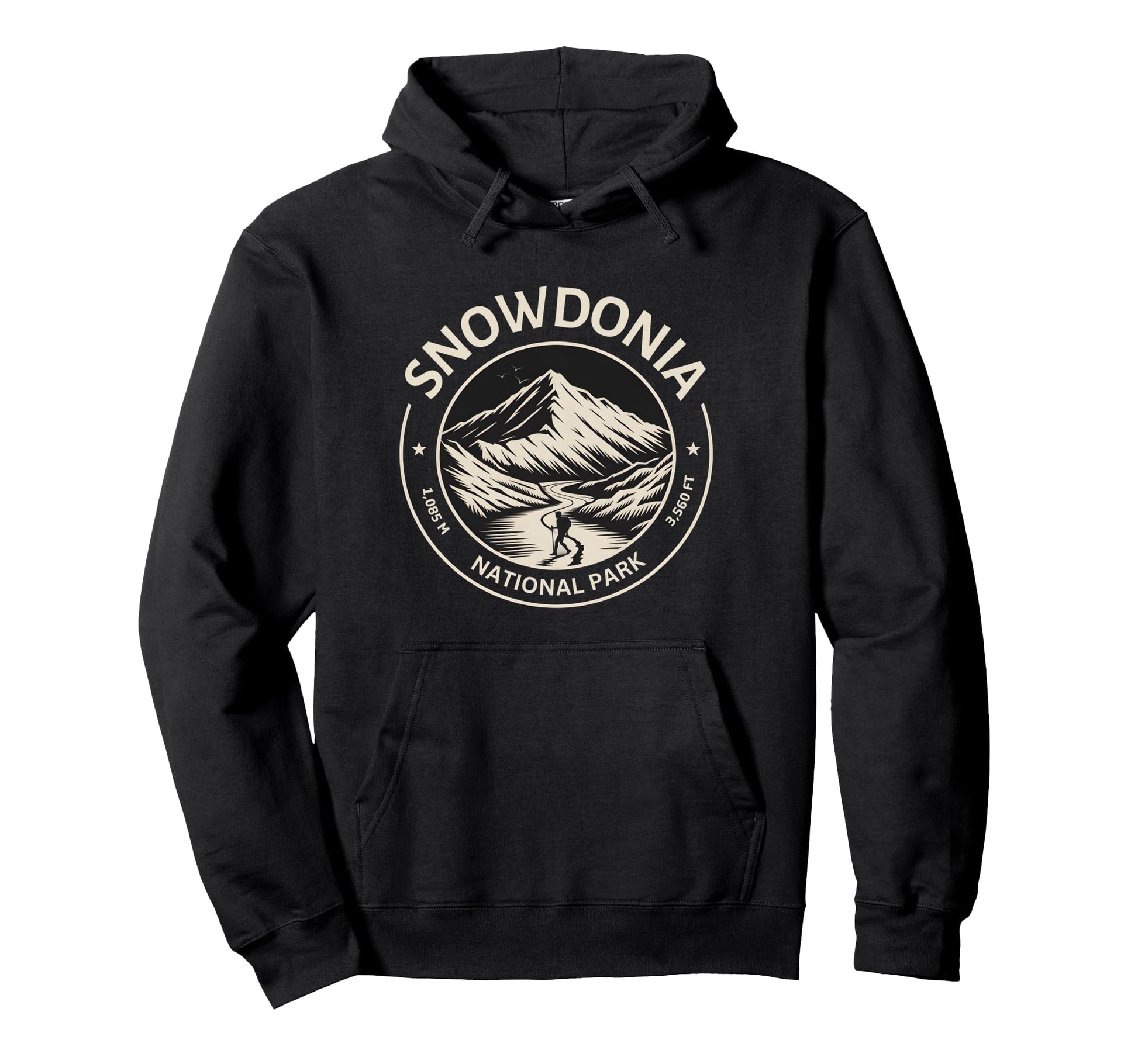 Hiking Snowdonia National Park Parc Hoodie - Fun Novelty Design Men Women - T-Shirt, Sweatshirt, Hoodie